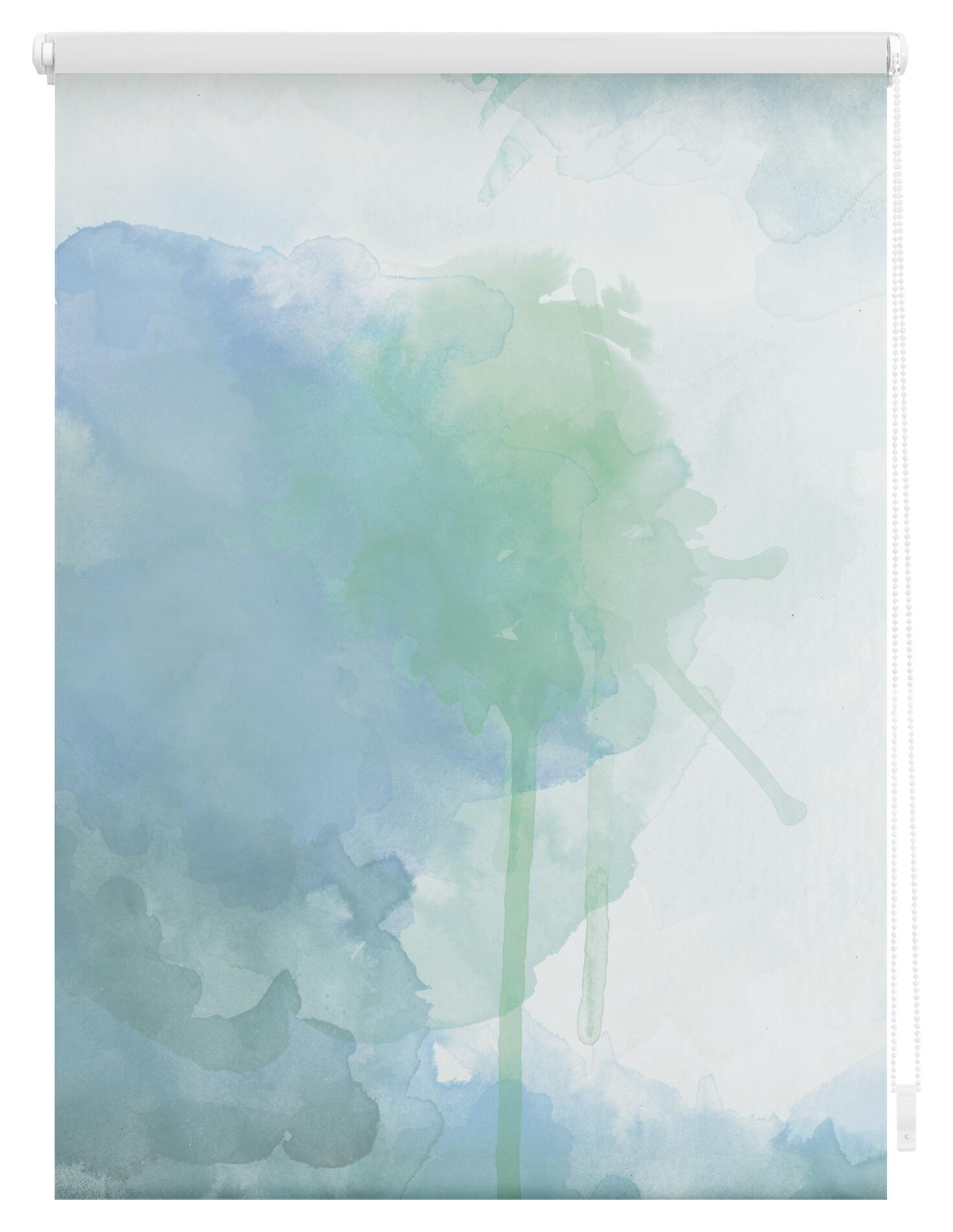 LICHTBLICK Rollo Aquarell blau B/L: ca. 100x150 cm