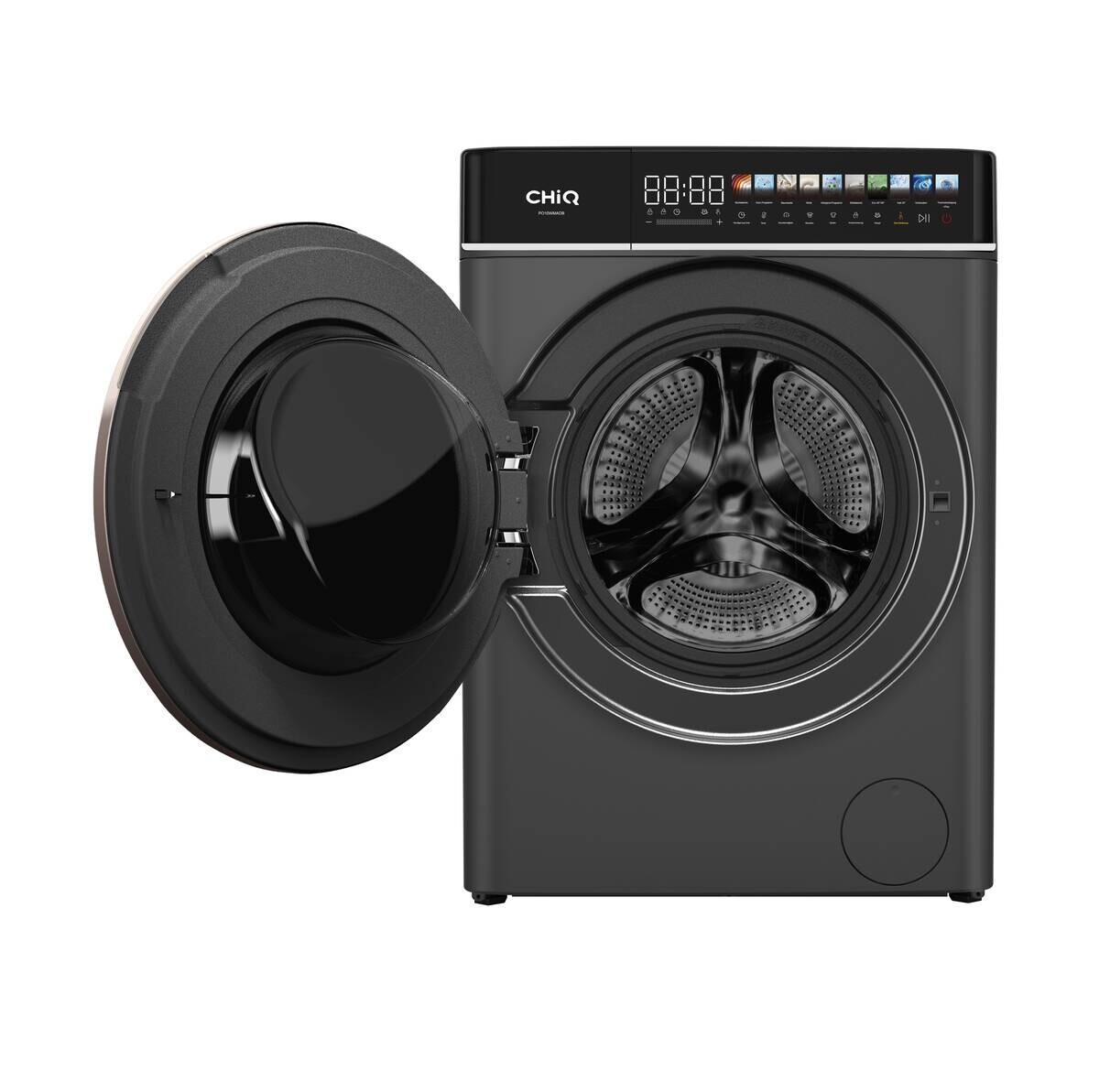 ChiQ Waschmaschine PO10WMADB grau B/H/T: ca. 60x84,7x57,7 cm