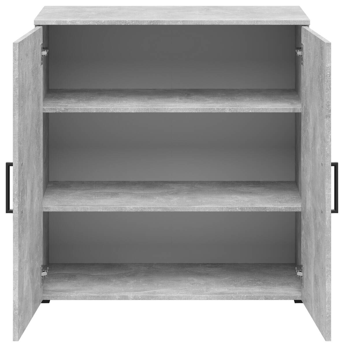 Kommode Multi-Stauraum Typ 24 Beton Optik B/H/T: ca. 80x83x40 cm