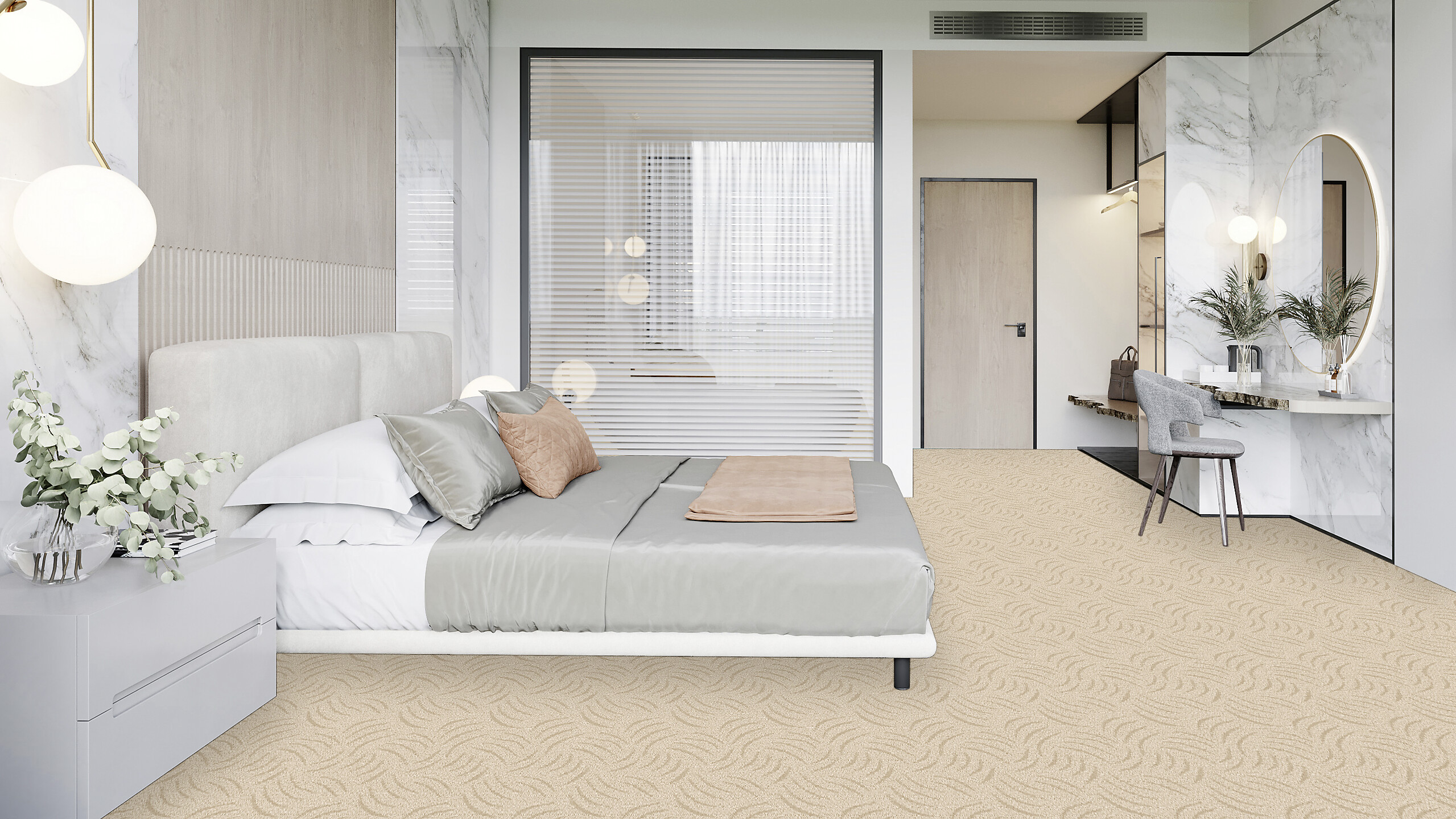 Teppichboden Presto beige B: ca. 400 cm pro m²