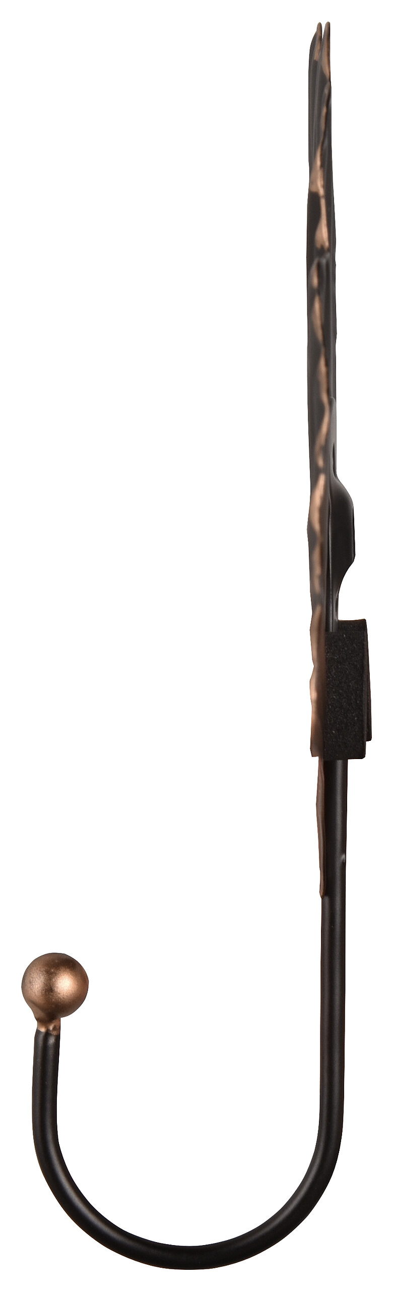 Garderobenhaken Merle schwarz gold Optik Metall B/H/T: ca. 15x15x4 cm