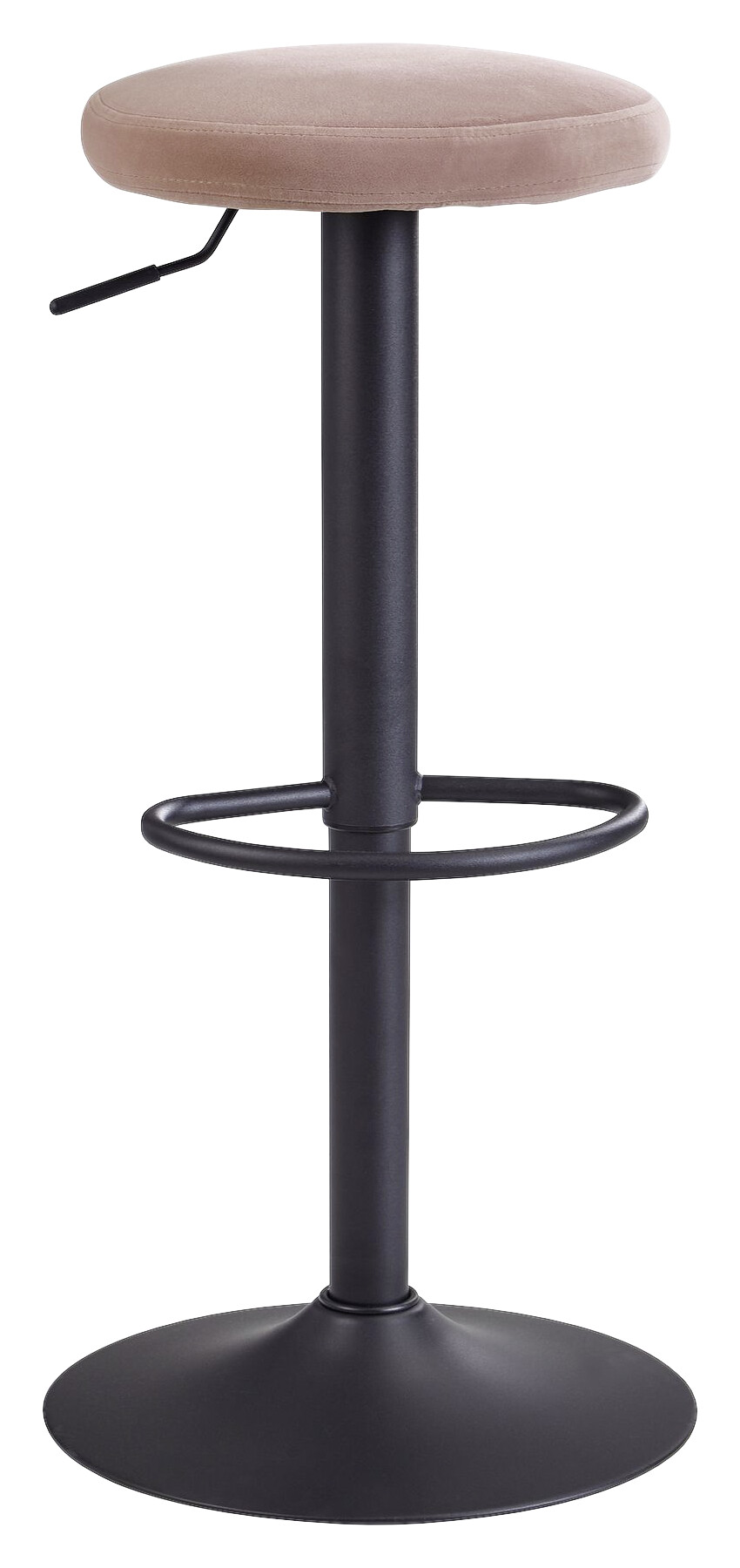 Barhocker rosa schwarz Stoff Eisen B/H/T: ca. 40x58x40 cm