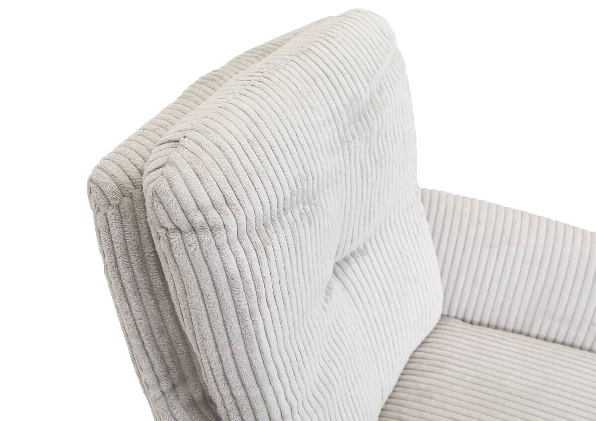 Drehstuhl Olmo weiß Kord B/H/T: ca. 60x89x69 cm