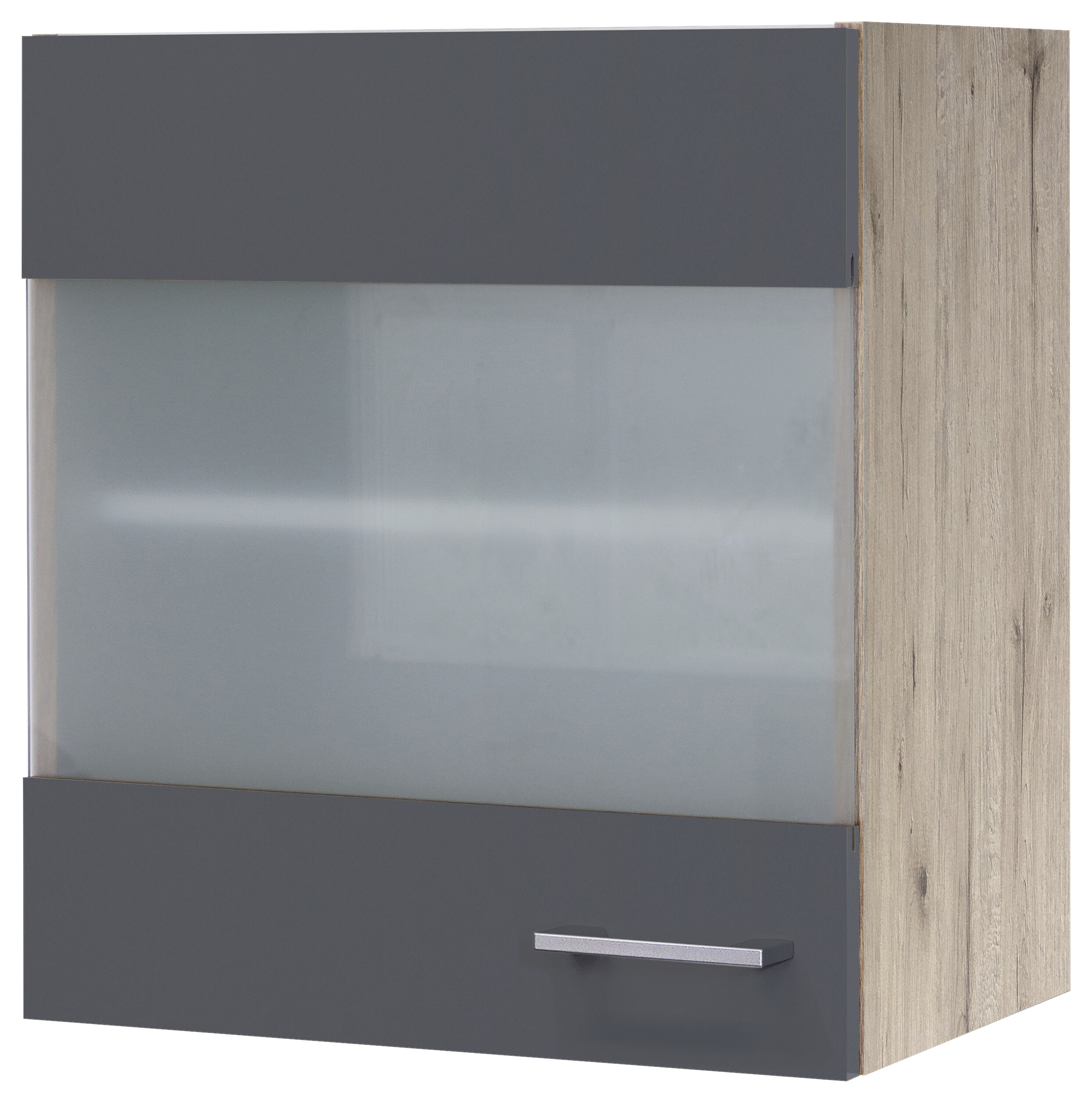 Glashängeschrank Morena grau matt B/H: ca. 50x54,8 cm