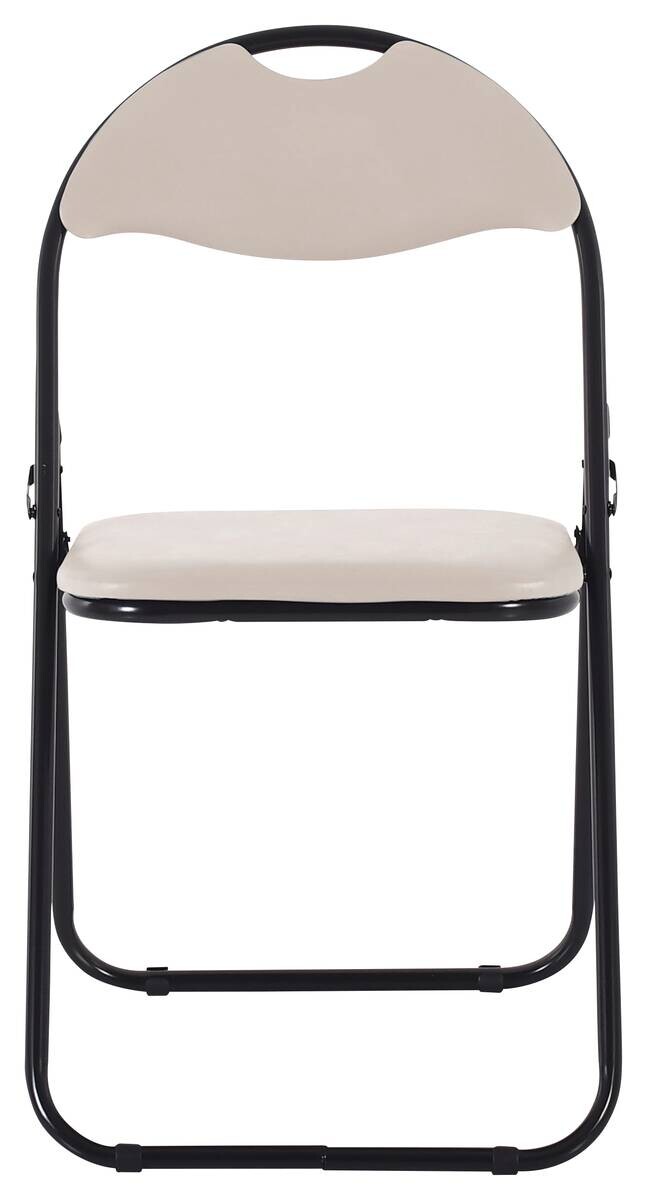 Klappstuhl Ben Cappuccino Kunstleder B/H/T: ca. 45x81x38 cm