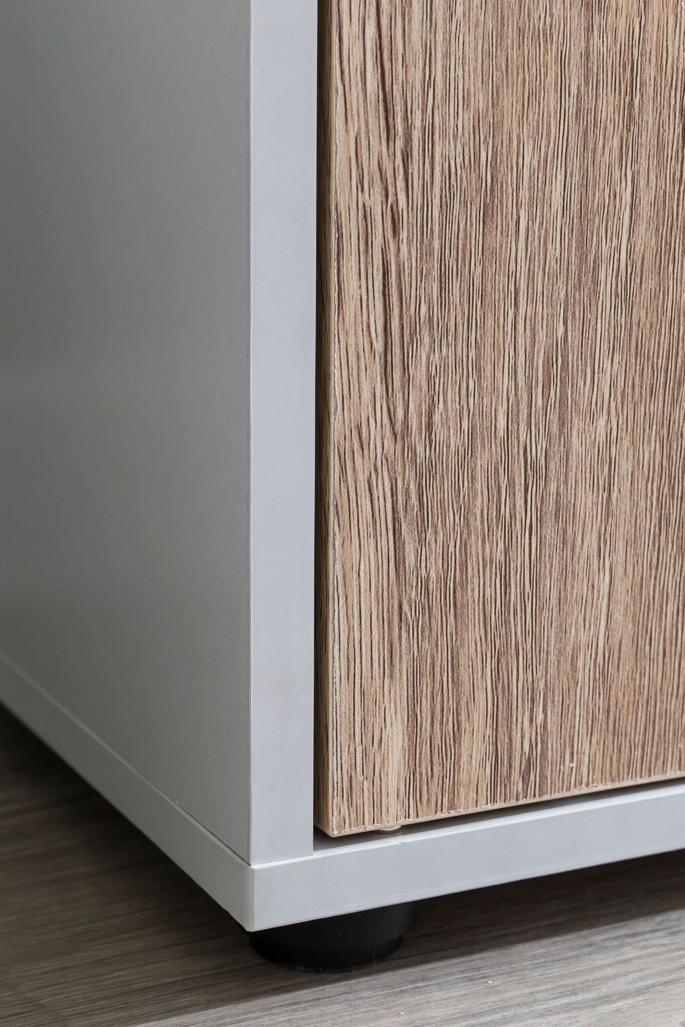 Sideboard weiß Eiche Sonoma Nachbildung B/H/T: ca. 89x91x29 cm