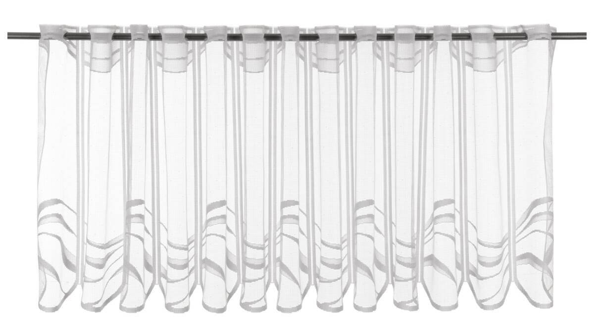 POCOline Scheibengardine Welden weiß B/L: ca. 200x45 cm