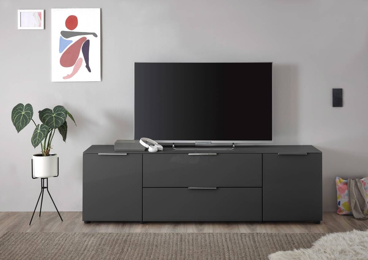 Lowboard Santorin anthrazit B/H/T: ca. 180x54x40 cm