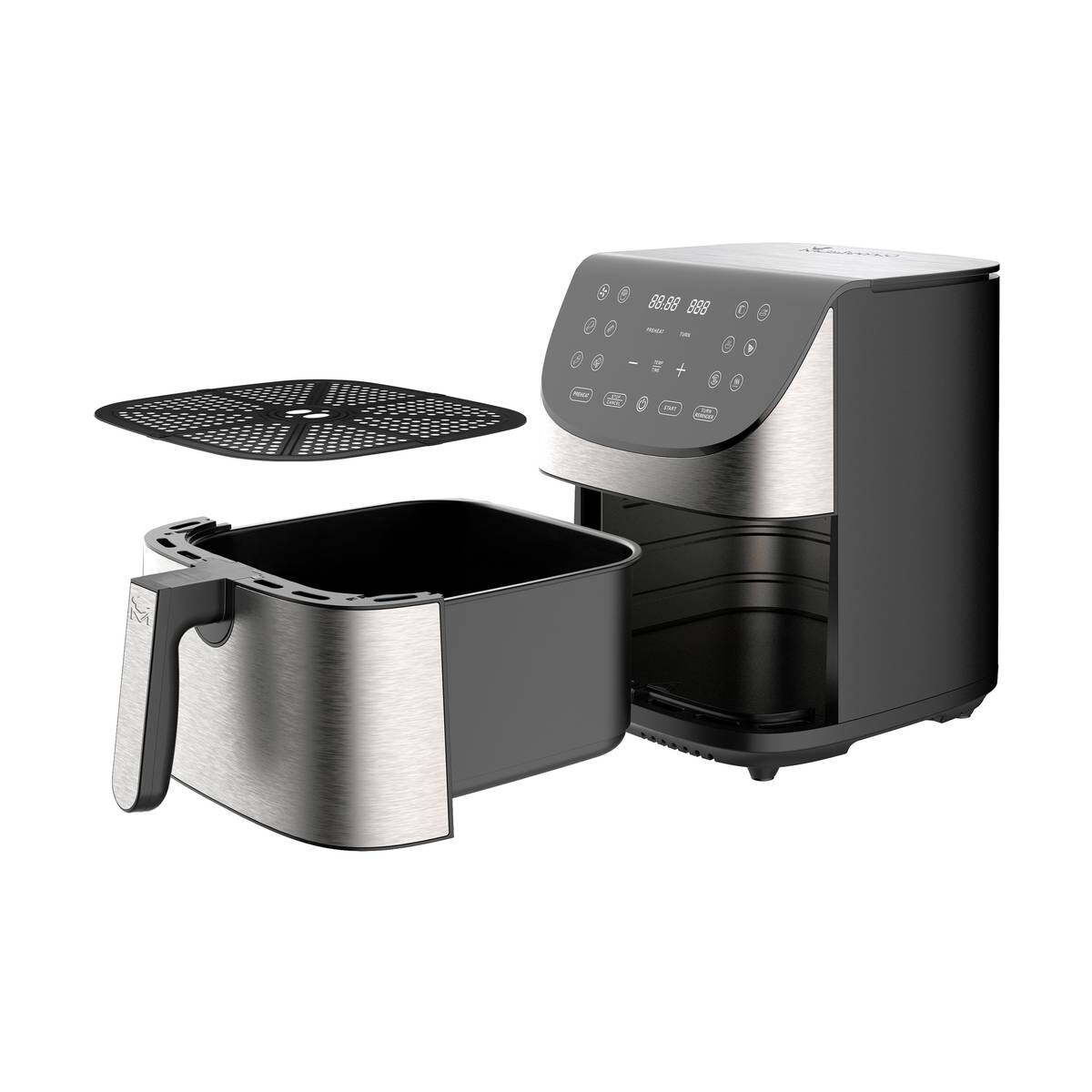 MASTERPRO Heißluftfritteuse BGMP-9309 Rocket silber Kunststoff B/H/T: ca. 42x78x39,5 cm ca. 7,5 l