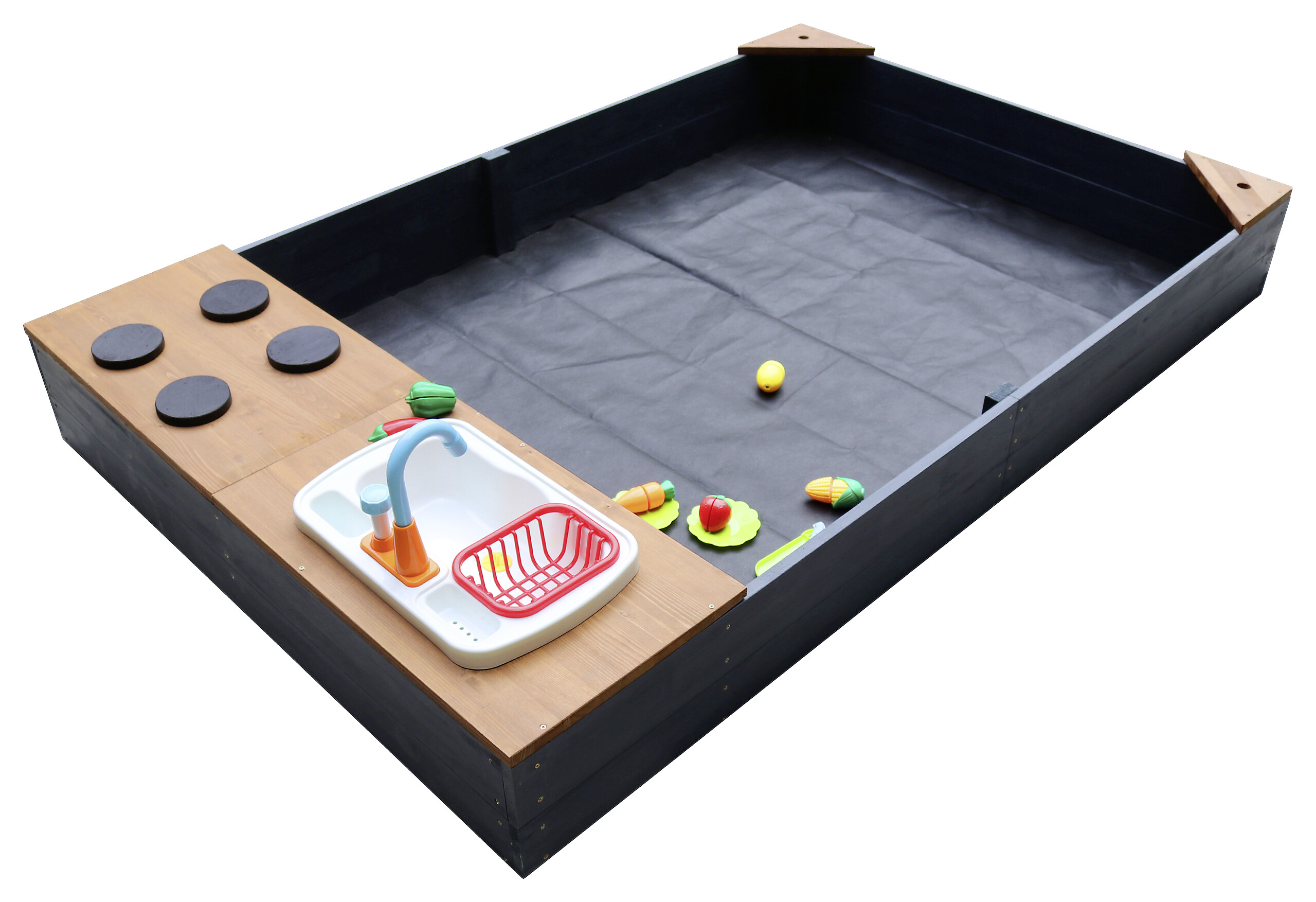 AXI Sandkasten Kelly anthrazit B/H/L: ca. 115x22x180 cm