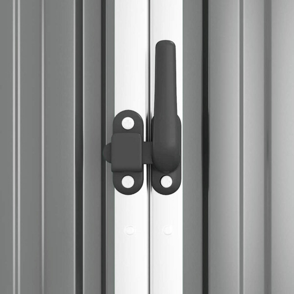 vidaXL Geräteschuppen grau B/H/T: ca. 225x161x89 cm