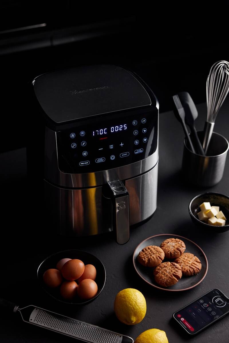 MASTERPRO Heißluftfritteuse BGMP-9344 I-Rocket silber Kunststoff B/H/T: ca. 40x41x35,5 cm ca. 6 l