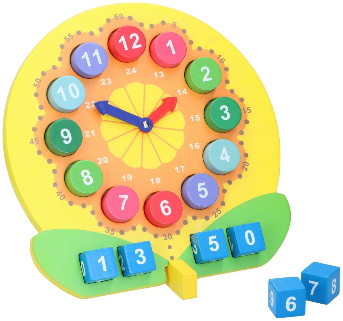 Marionette Holzspielzeug Lernuhr