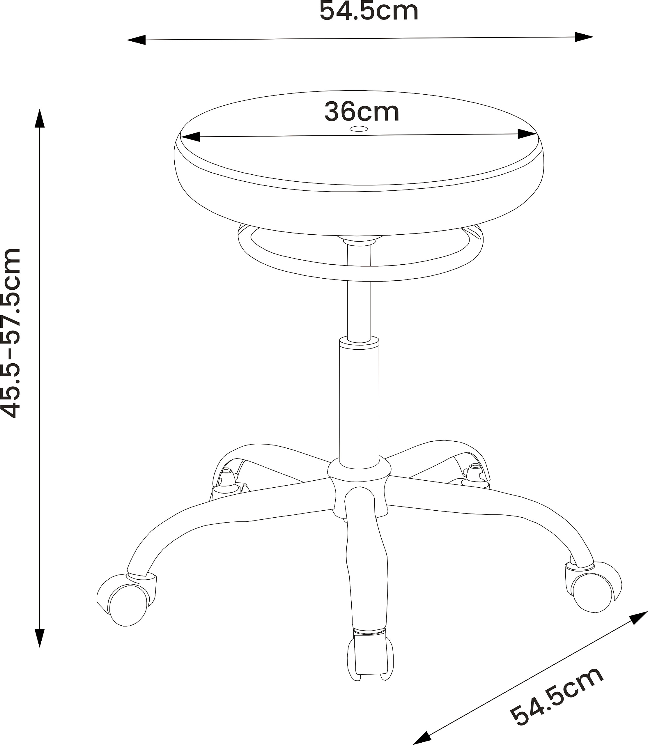 Drehstuhl Jessi schwarz Drehstuhl Jessi schwarz