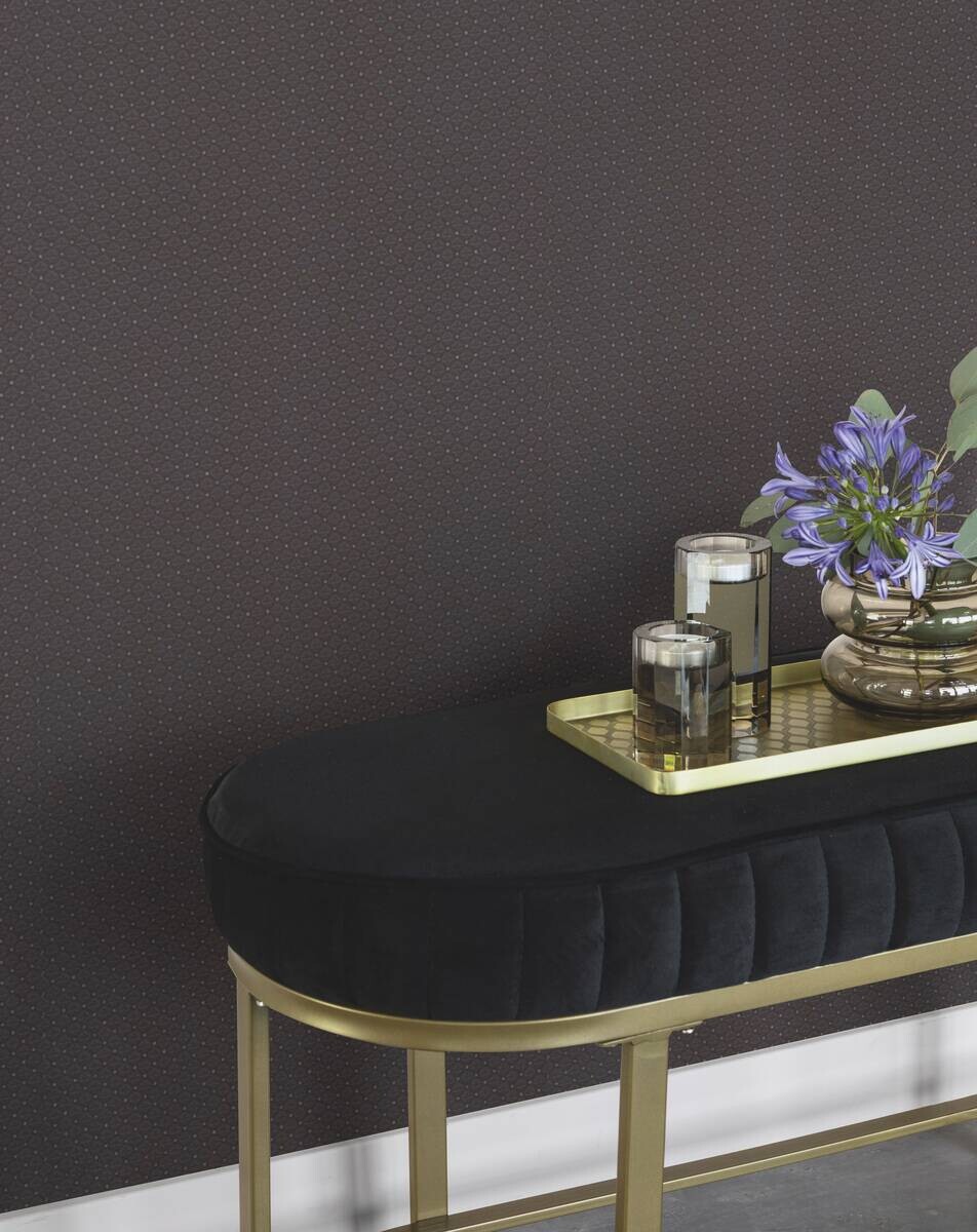 Vliestapete Grafik anthrazit B/L: ca. 53x1005 cm