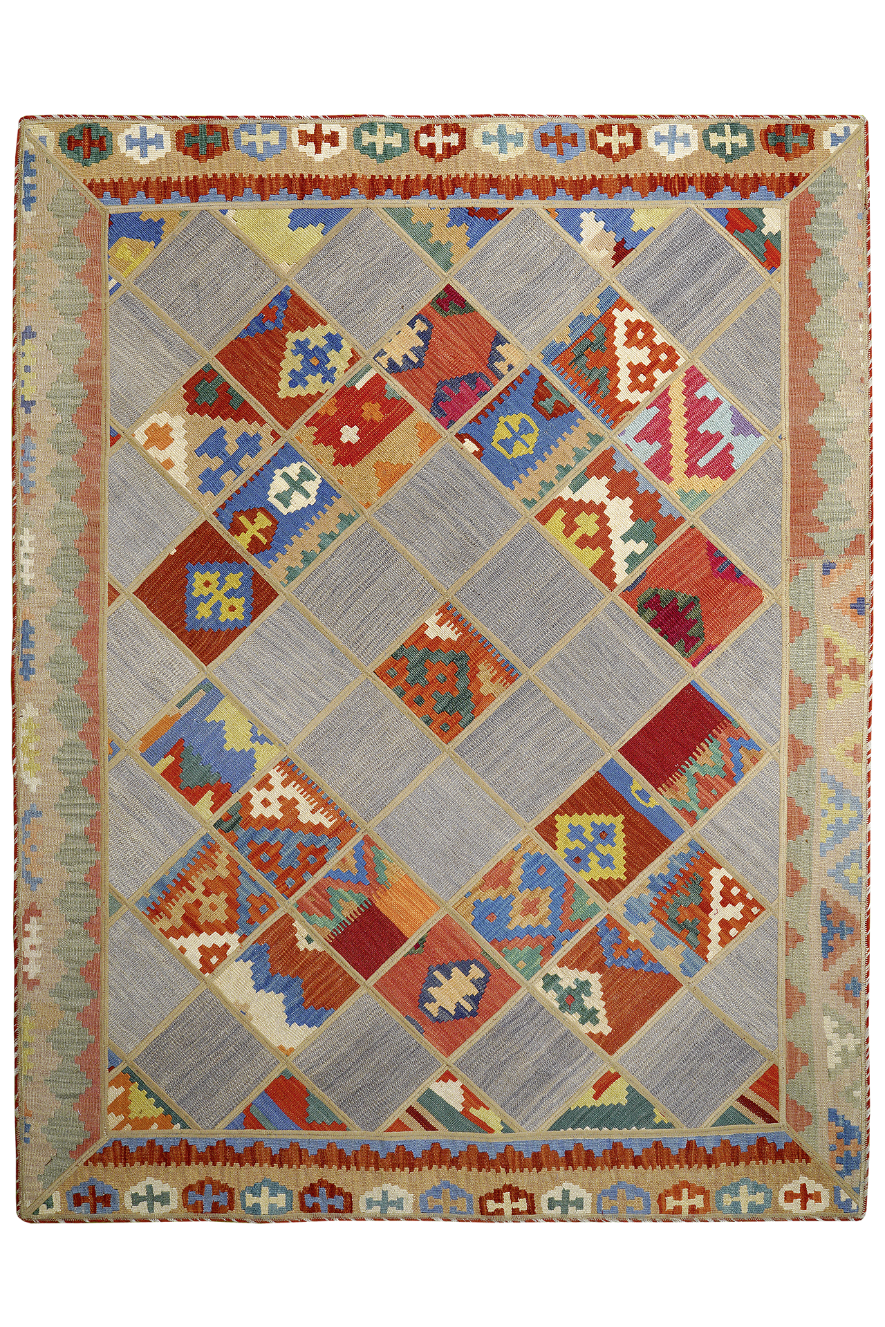 PersaTepp Teppich Kelim Tekkehdouz bunt B/H/L: ca. 150x1x200 cm PersaTepp Teppich Kelim Tekkehdouz bunt B/H/L: ca. 150x1x200 cm