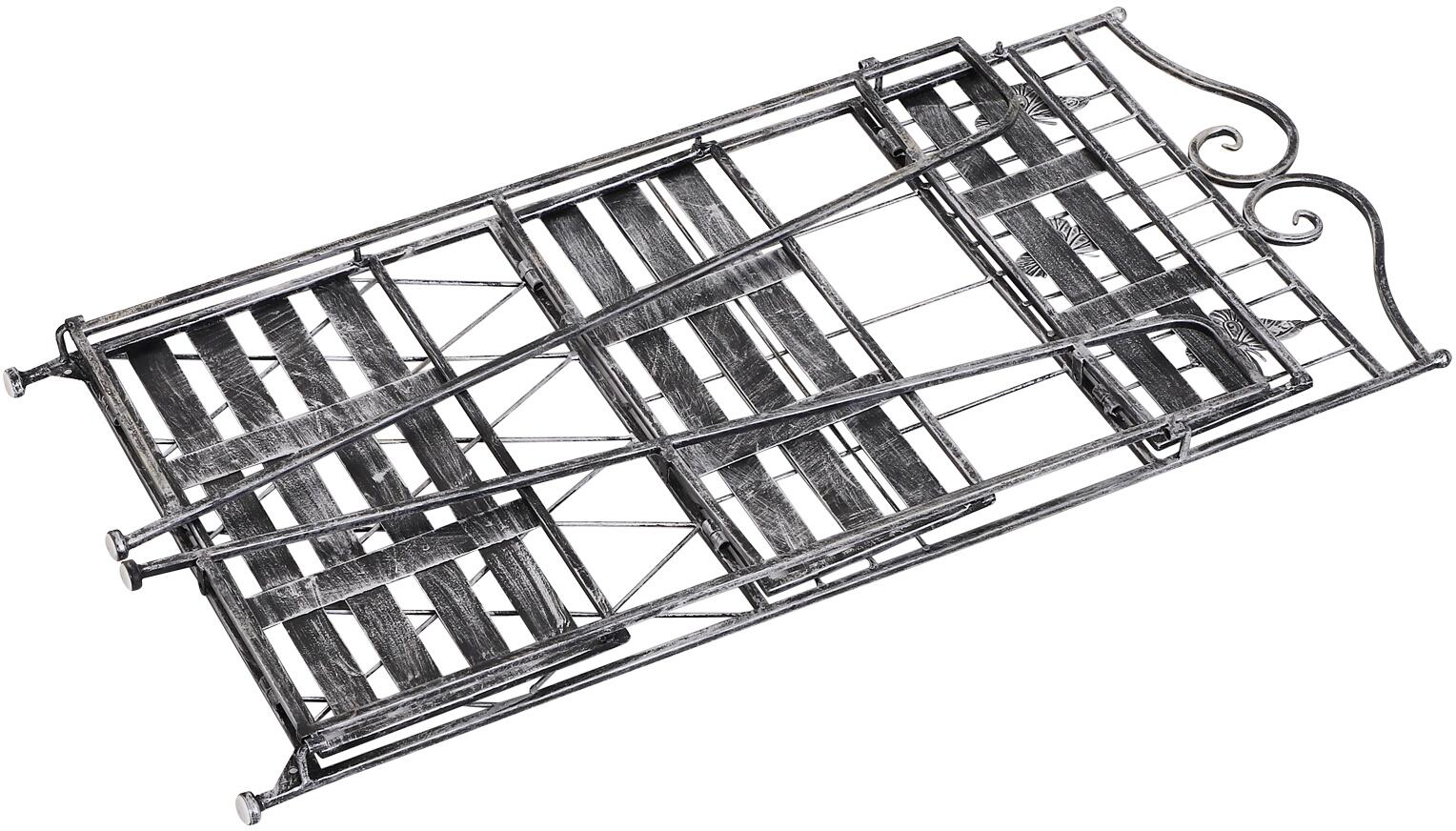 Outsunny Pflanzregal Silbergrau Metall B/H/L: ca. 25x96x44 cm