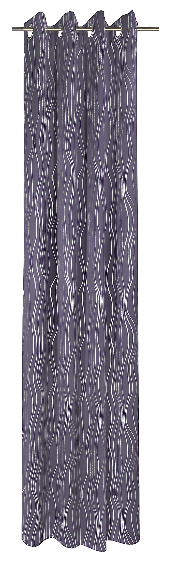 Verdunklungsvorhang Monaco grau B/L: ca. 135x245 cm