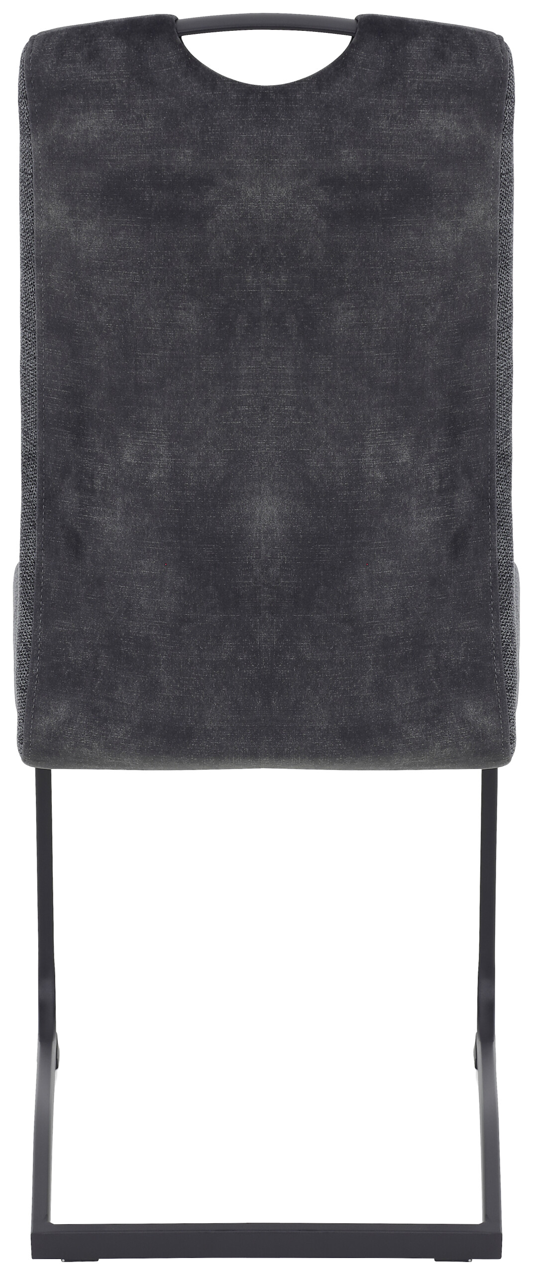 Schwingstuhl Riga, 2er-Set anthrazit Webstoff B/H/T: ca. 44x100x60 cm