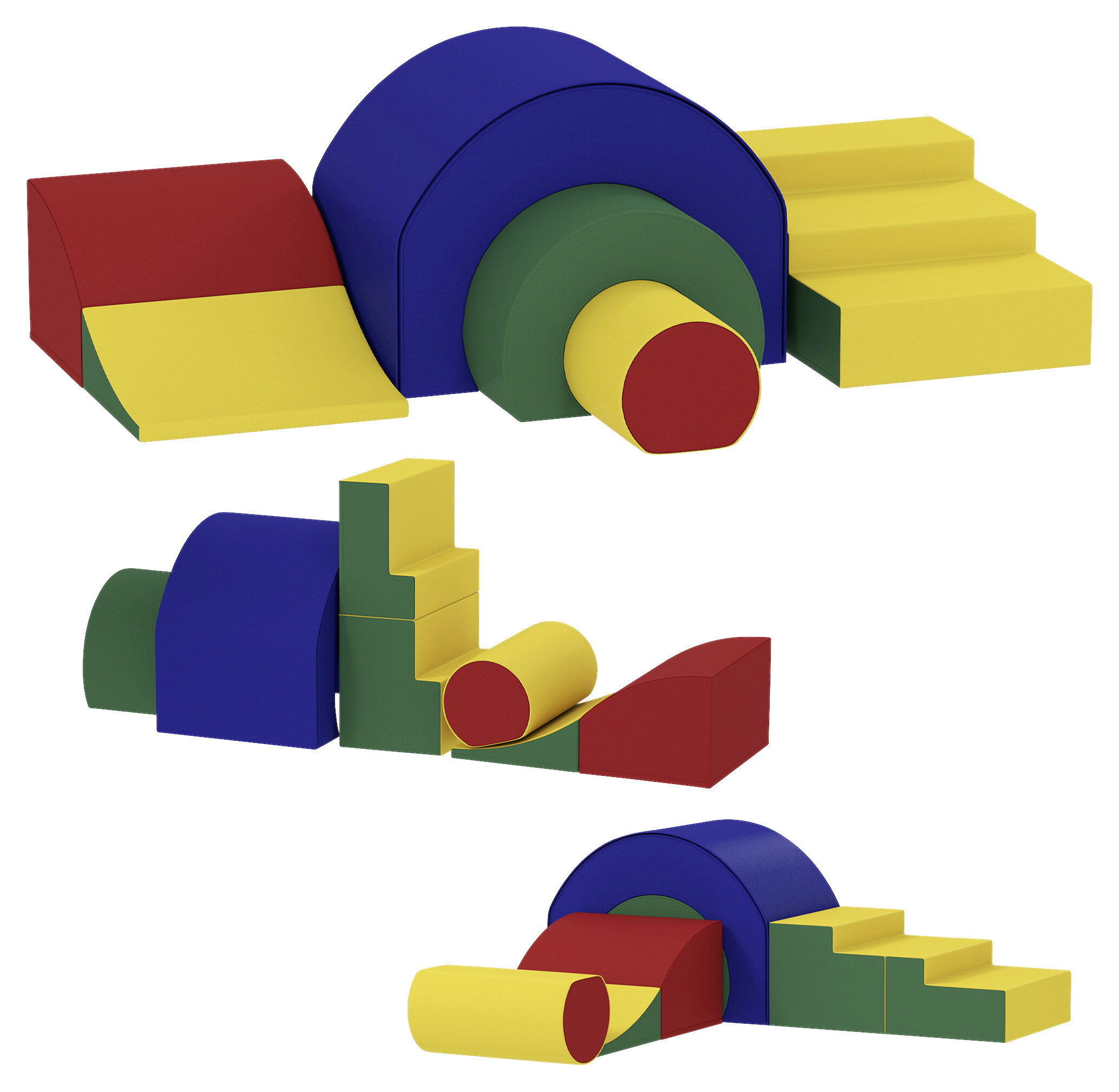 AIYAPLAY Schaumstoffbausteine B/H/L: ca. 39x44x181 cm