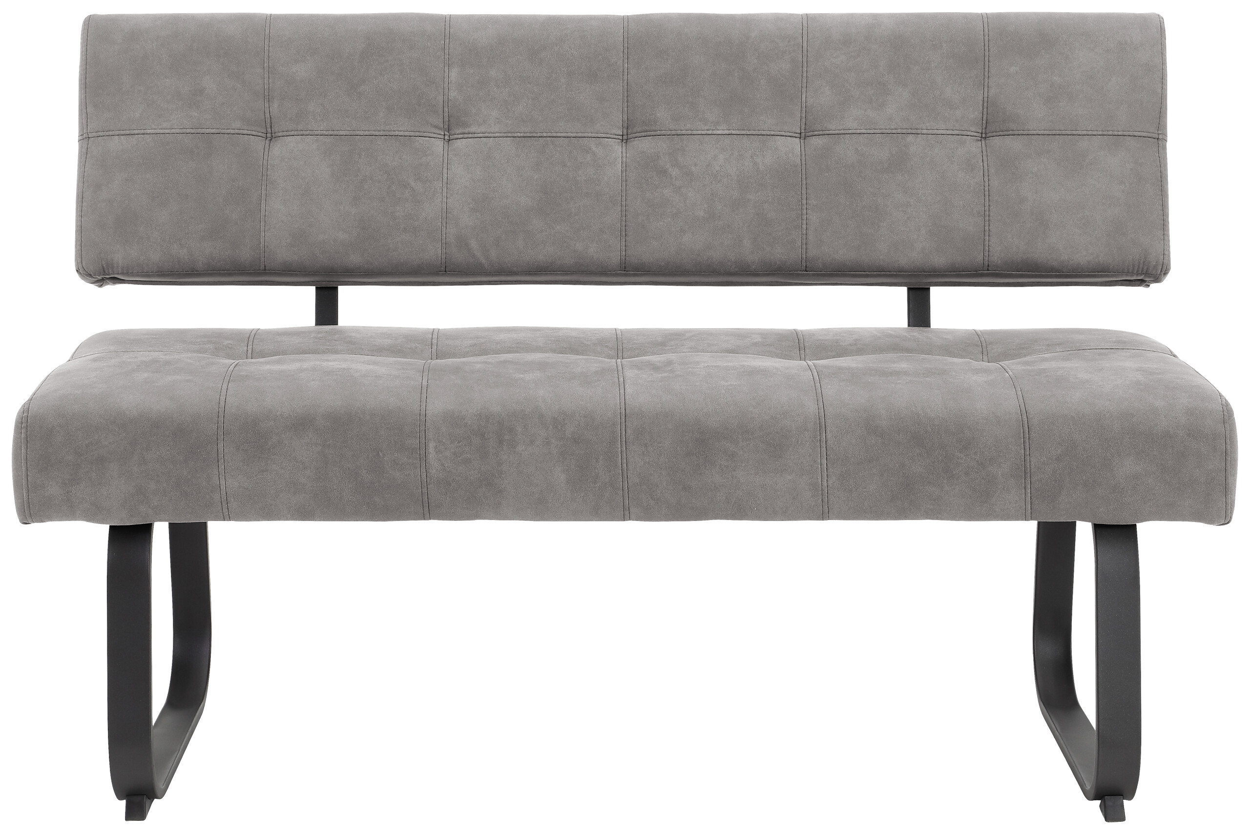 Essgruppe Luise II Eiche anthrazit Microfaser B/H/T: ca. 160x76x80 cm