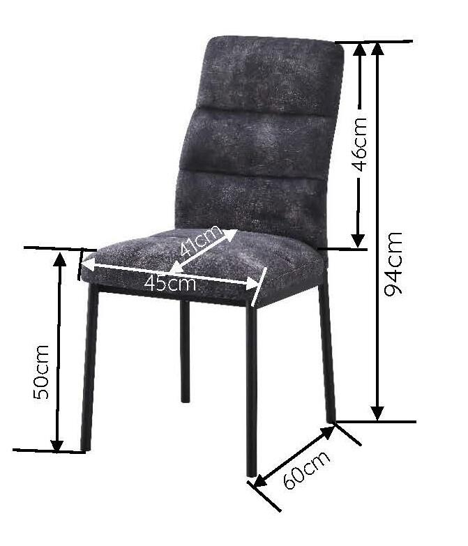 Stuhl Daniel anthrazit Microfaser B/H/T: ca. 45x94x60 cm Stuhl Daniel anthrazit Microfaser B/H/T: ca. 45x94x60 cm