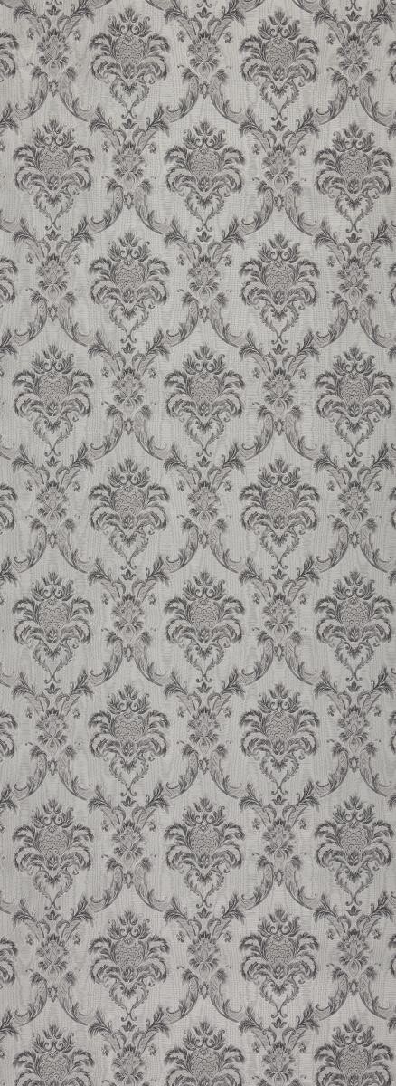 Papiertapete Ornament Silbergrau B/L: ca. 53x1005 cm