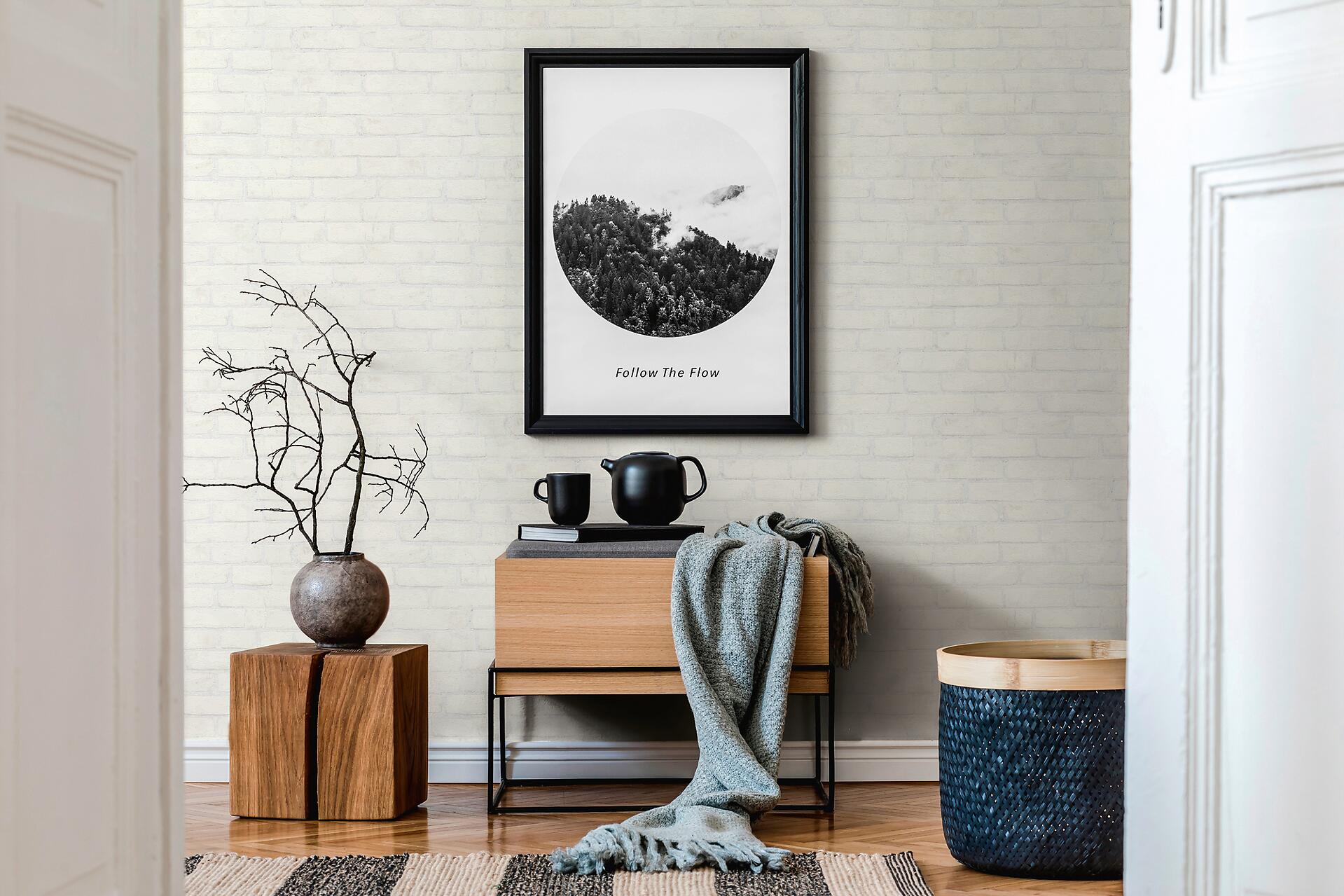 A.S.Creation Vliestapete Best of Wood`n Stone 2nd Edition Steine weiß B/L: ca. 53x1005 cm