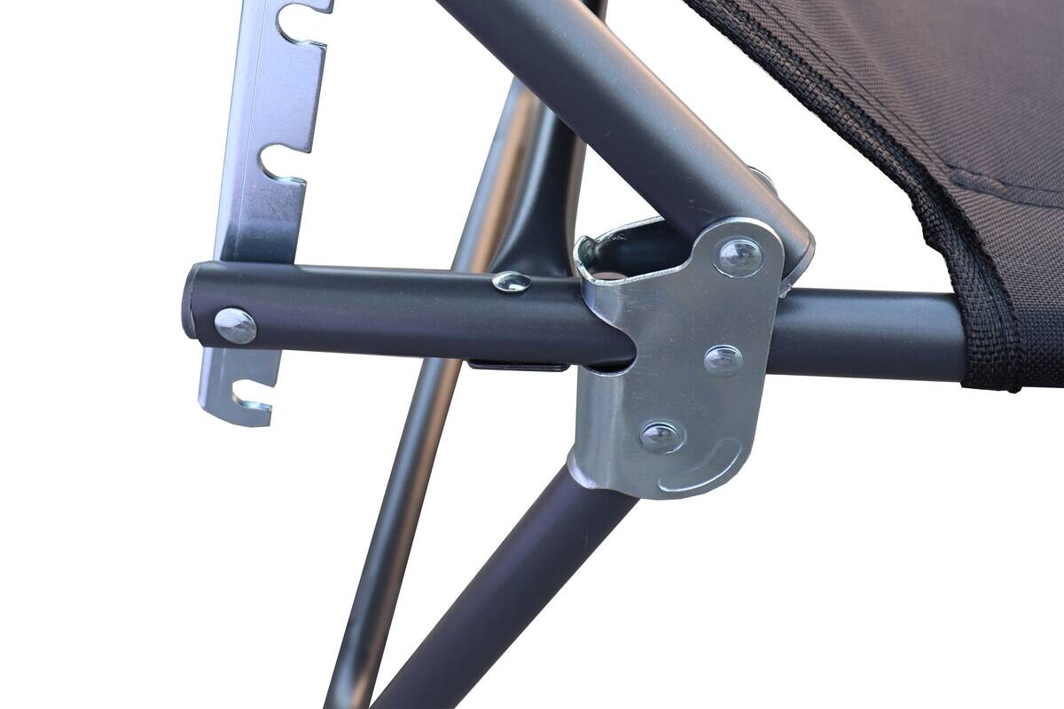 VCM Sonnenliege Bindox schwarz Textilene B/H/L: ca. 55x24x185 cm