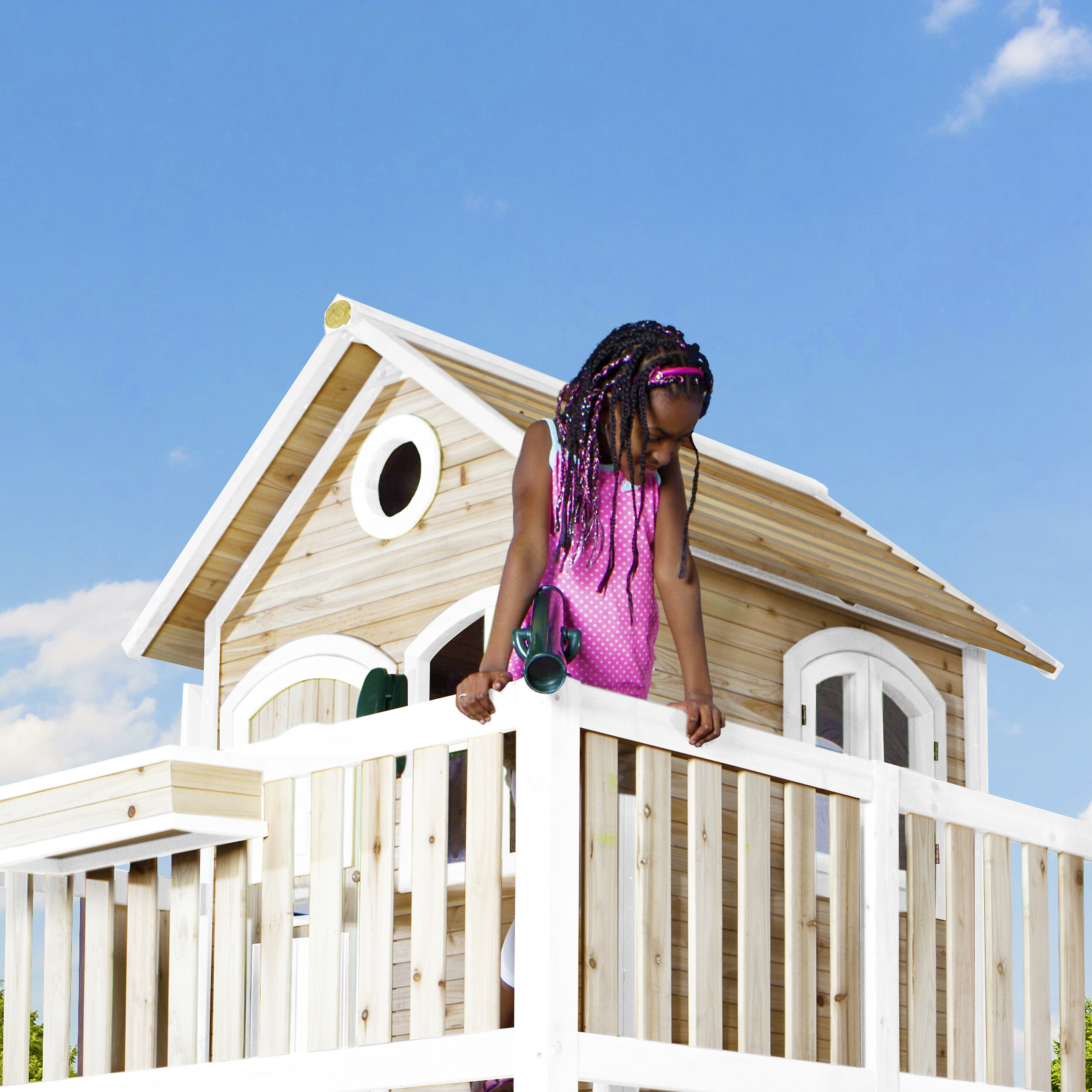 AXI Spielhaus Liam braun B/H/L: ca. 377x291x255 cm