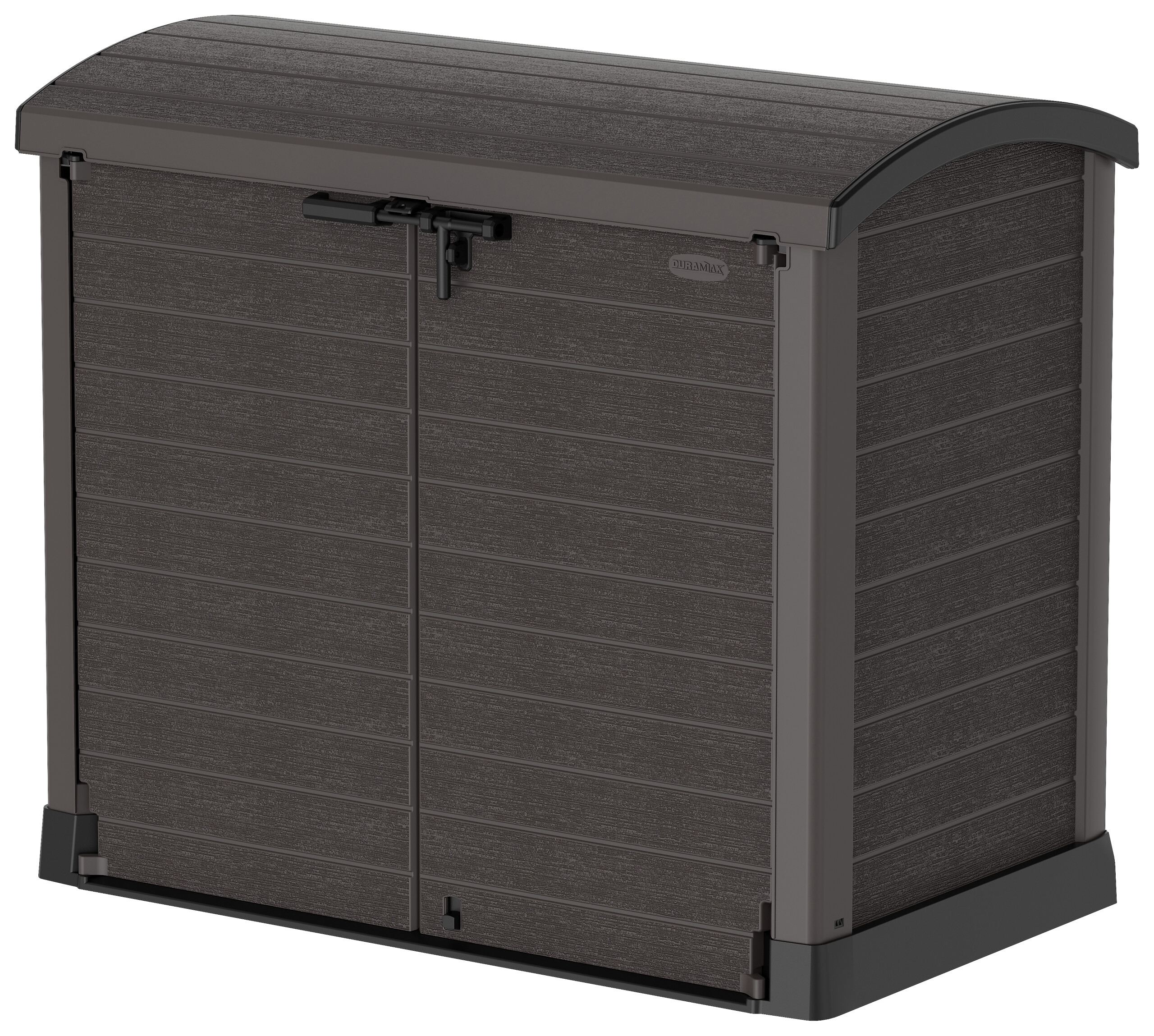 VCM Mülltonnenbox 2er StoreAway braun Kunststoff B/H/L: ca. 145x125x83 cm