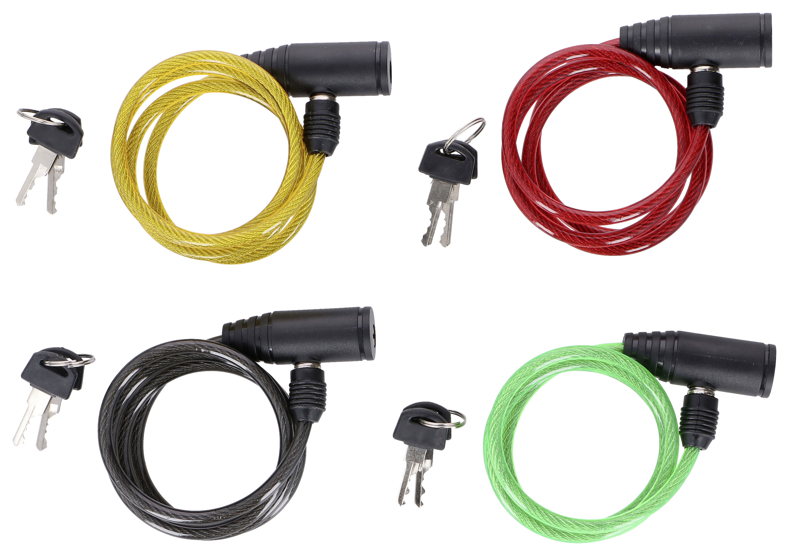 Dunlop Spiralkabelschloss L/D: ca. 90x0,06 cm