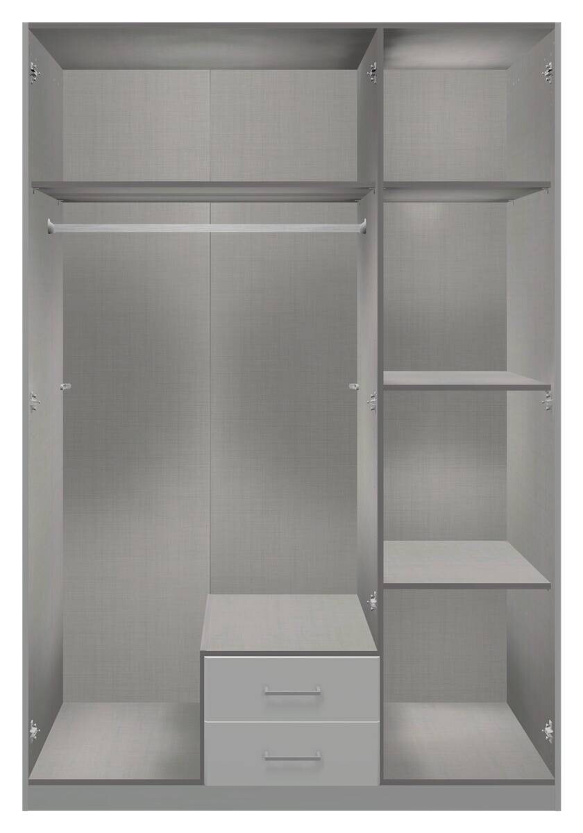 Kleiderschrank Kärnten Alpinweiß Nachbildung B/H/T: ca. 135x199x58 cm