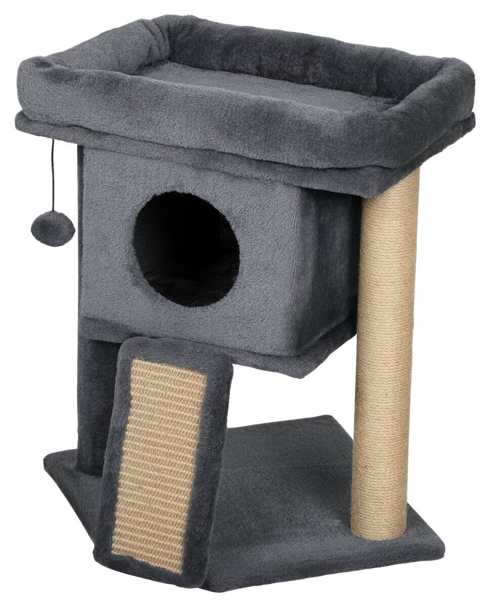 PawHut Kratzbaum dunkelgrau Spanplatte B/H/L: ca. 40x57x40 cm