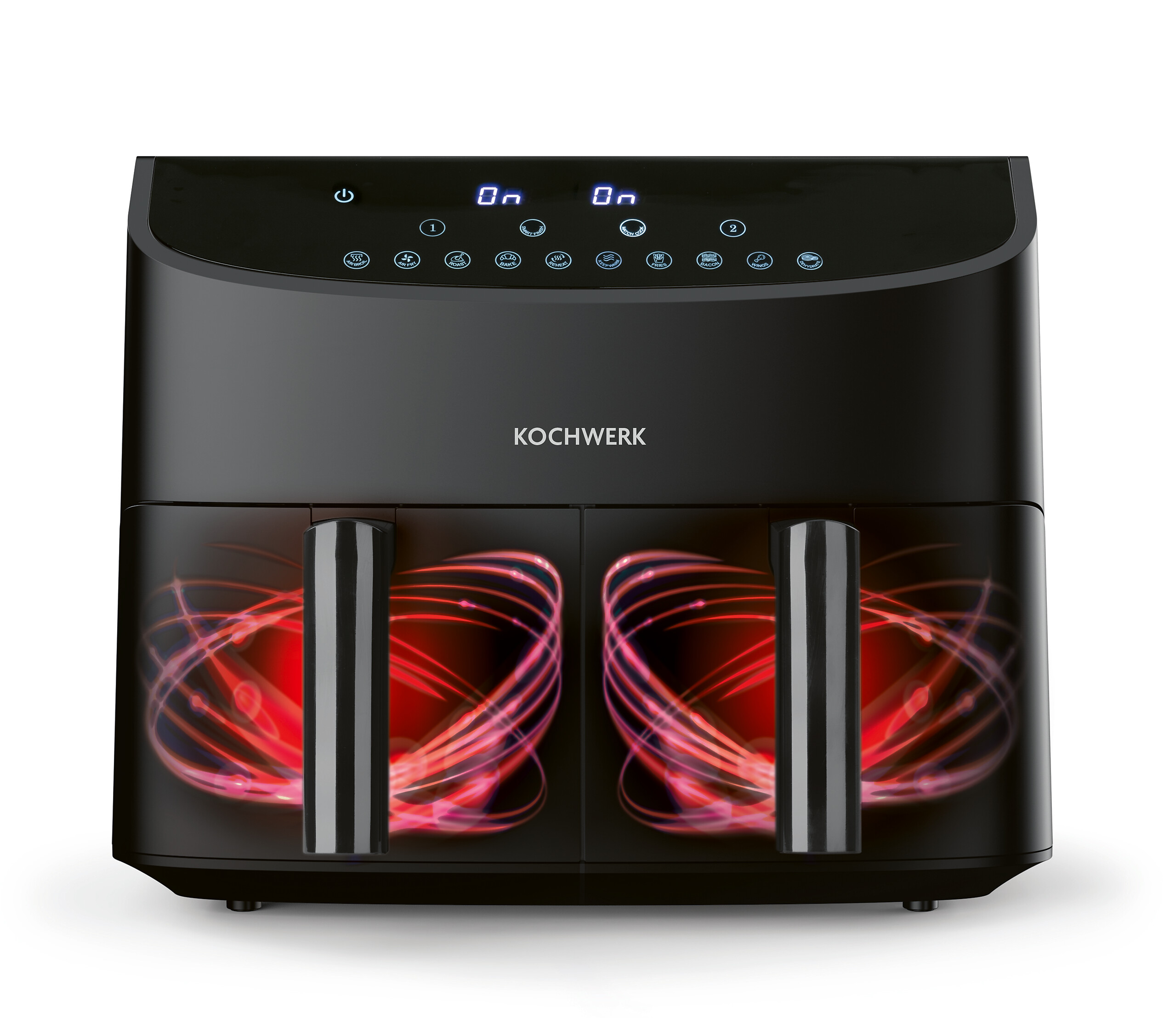 Kochwerk Heißluftfritteuse schwarz Metall B/H/L: ca. 36x31x39 cm ca. 3,5 l