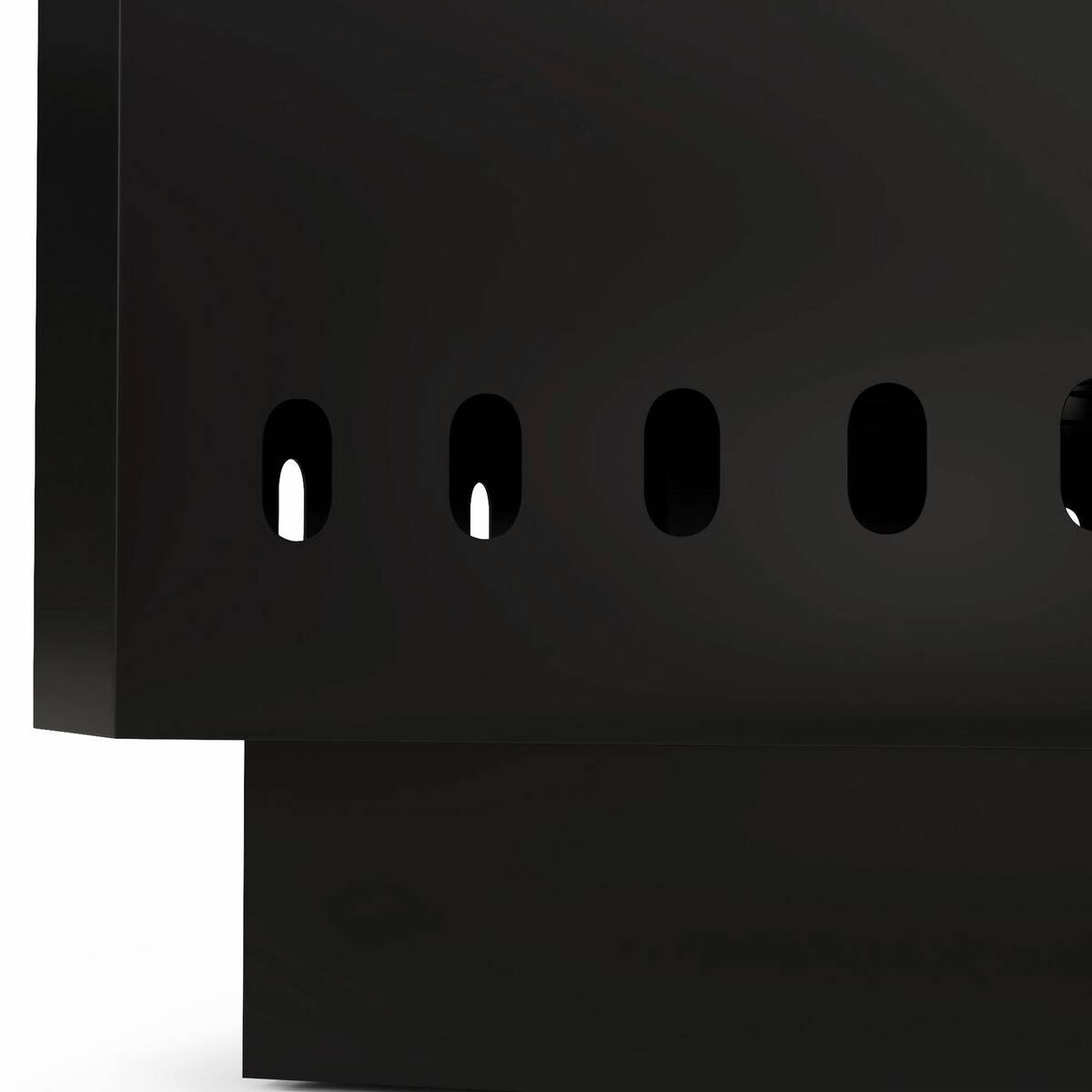 Outsunny Feuerschale schwarz Metall B/H/L: ca. 48x41x48 cm