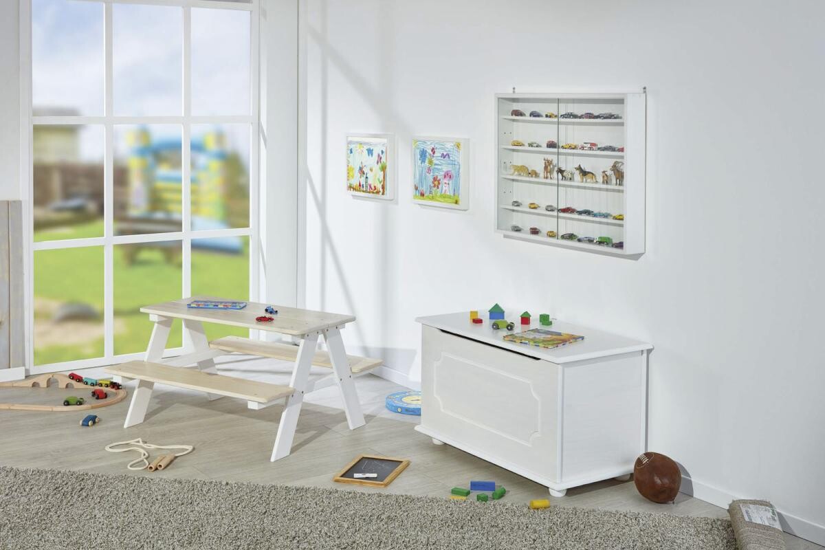 Truhe Emel weiß Kiefer B/H/T: ca. 53x47x89 cm