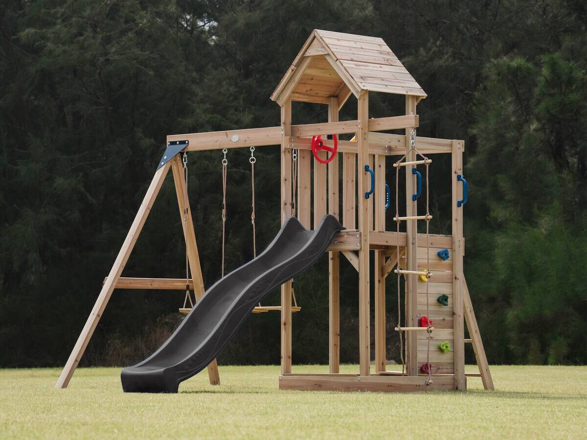 AXI Spielturm Moos braun B/H/L: ca. 342x267x375 cm