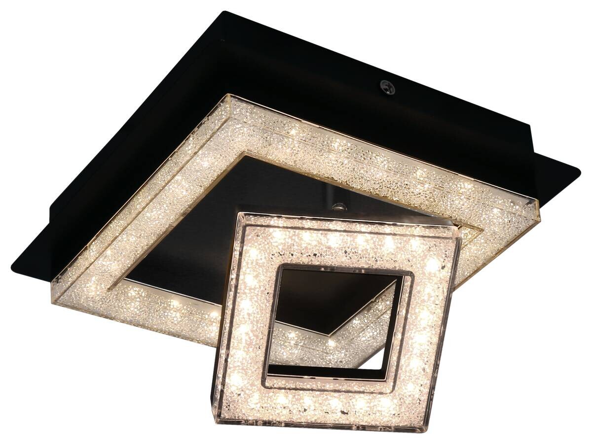 POCOline Deckenleuchte Timo schwarz Metall Acryl D: ca. 19 cm