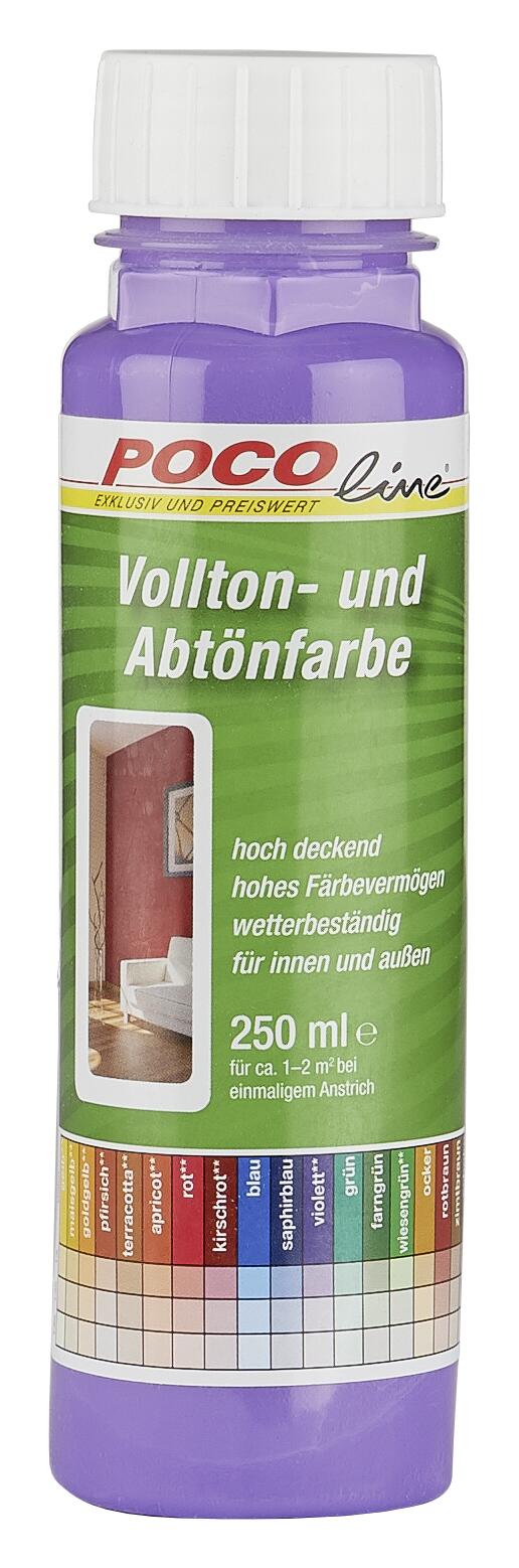 POCOline Vollton- und Abtönfarbe violett ca. 0,25 l