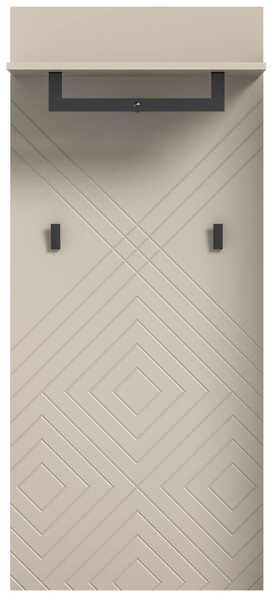 Garderobenpaneel NOTES sandbeige sandbeige matt B/H/T: ca. 60x140x35 cm