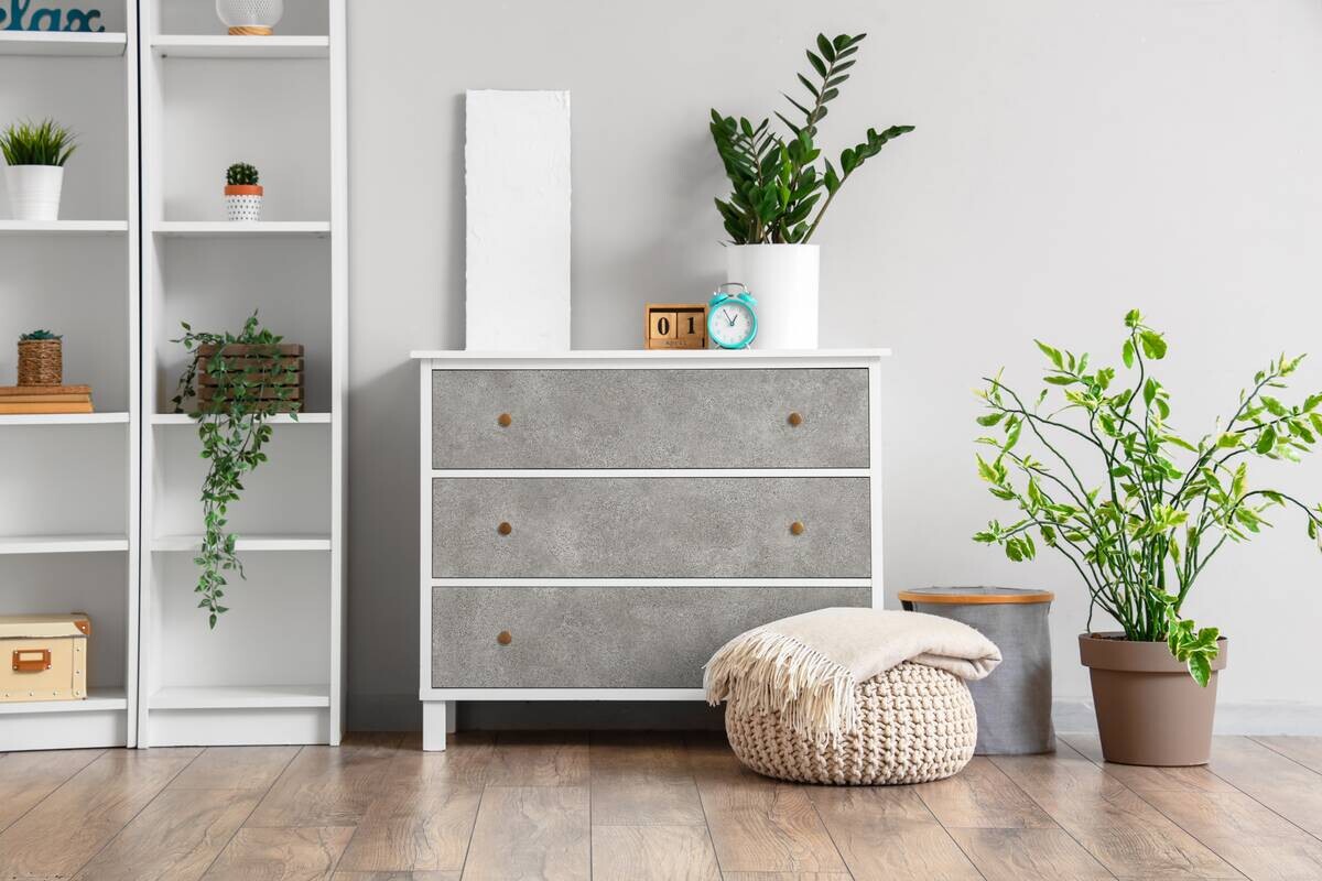 Klebefolie Beton B/L: ca. 67,5x200 cm