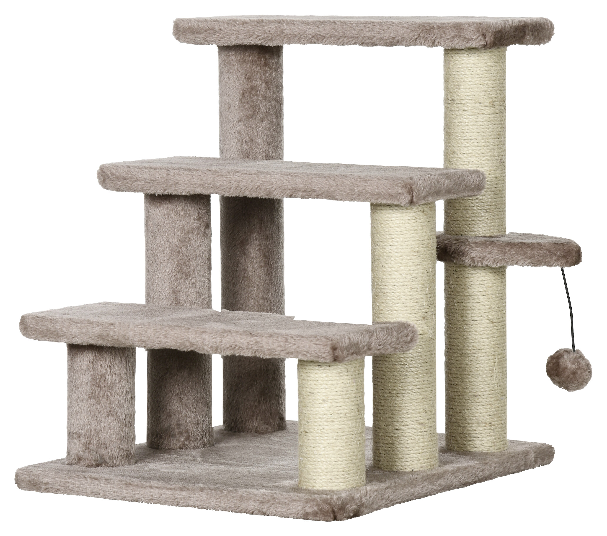 PawHut Katzentreppe braun Spanplatte B/H/L: ca. 40x48x45 cm