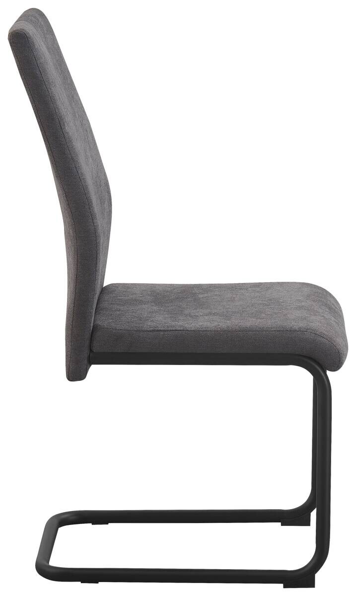 Schwingstuhl Noemi grau Microfaser B/H/T: ca. 44x96x57 cm