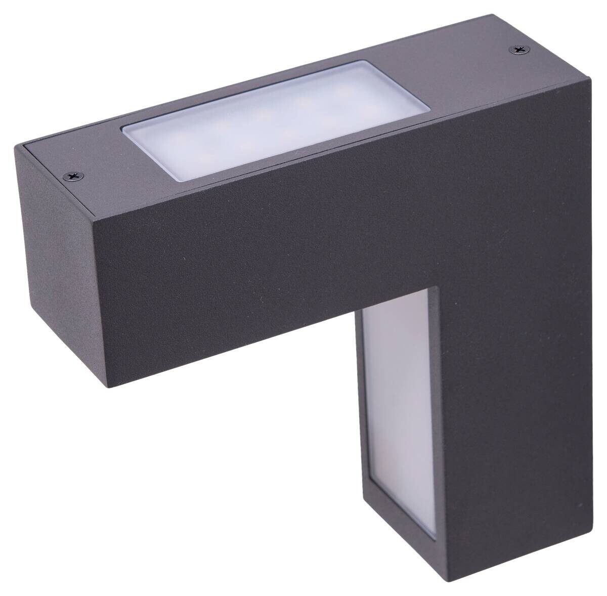 LED-Außen Wandleuchten 1163197 anthrazit B/H/L: ca. 5x15x15 cm