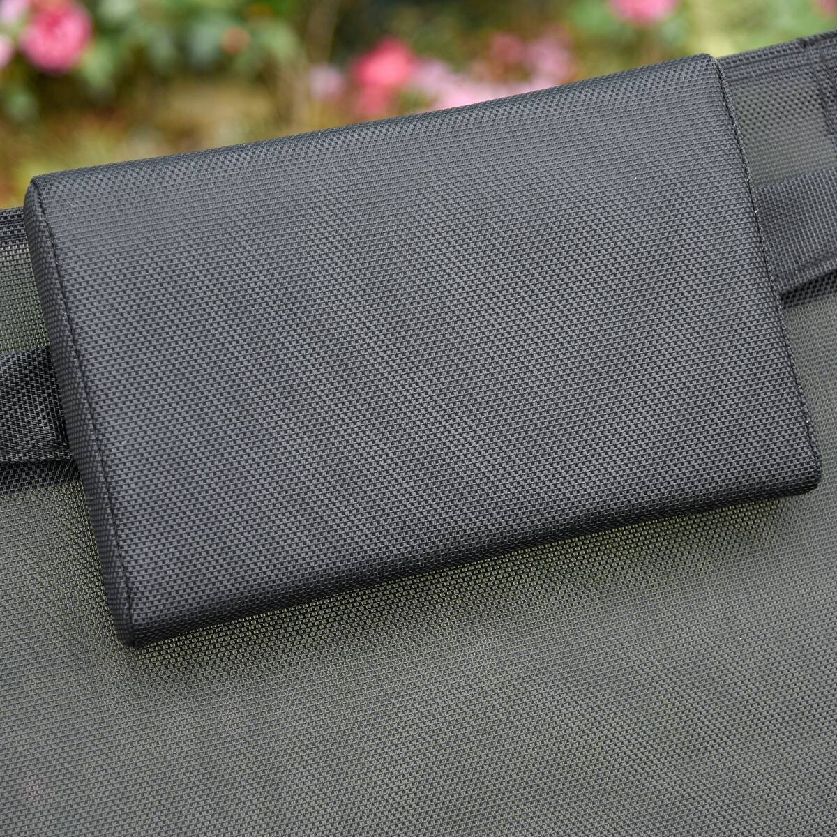 Outsunny Schaukelstuhl schwarz Metall B/H/L: ca. 62x88x150 cm