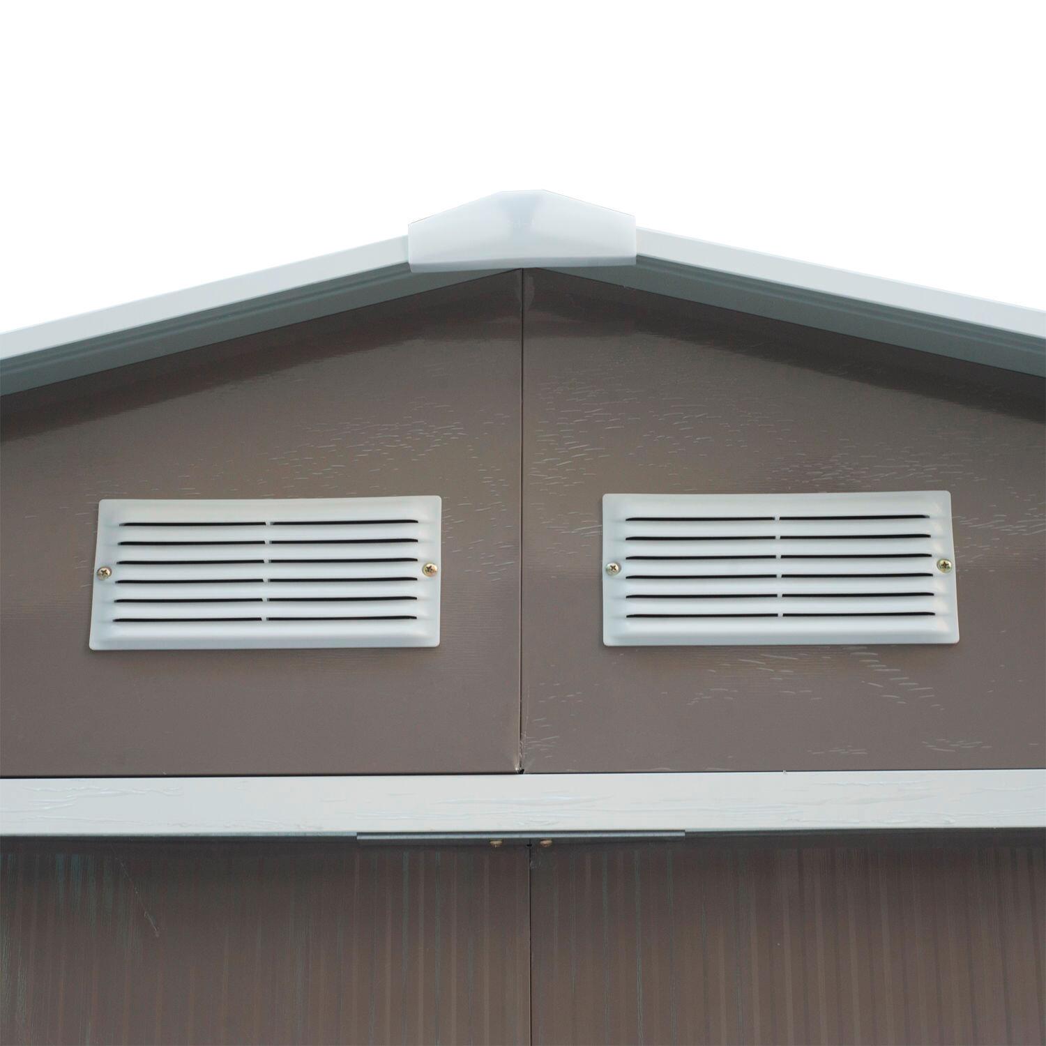 Outsunny Gartenhaus grau B/H/L: ca. 181x192x277 cm