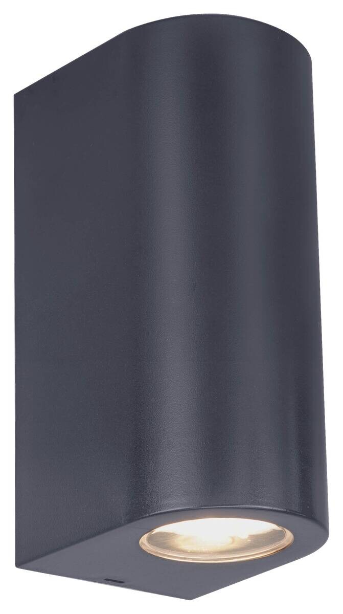 Außenwandleuchte schwarz B/H/T: ca. 6,8x15,5x8,8 cm