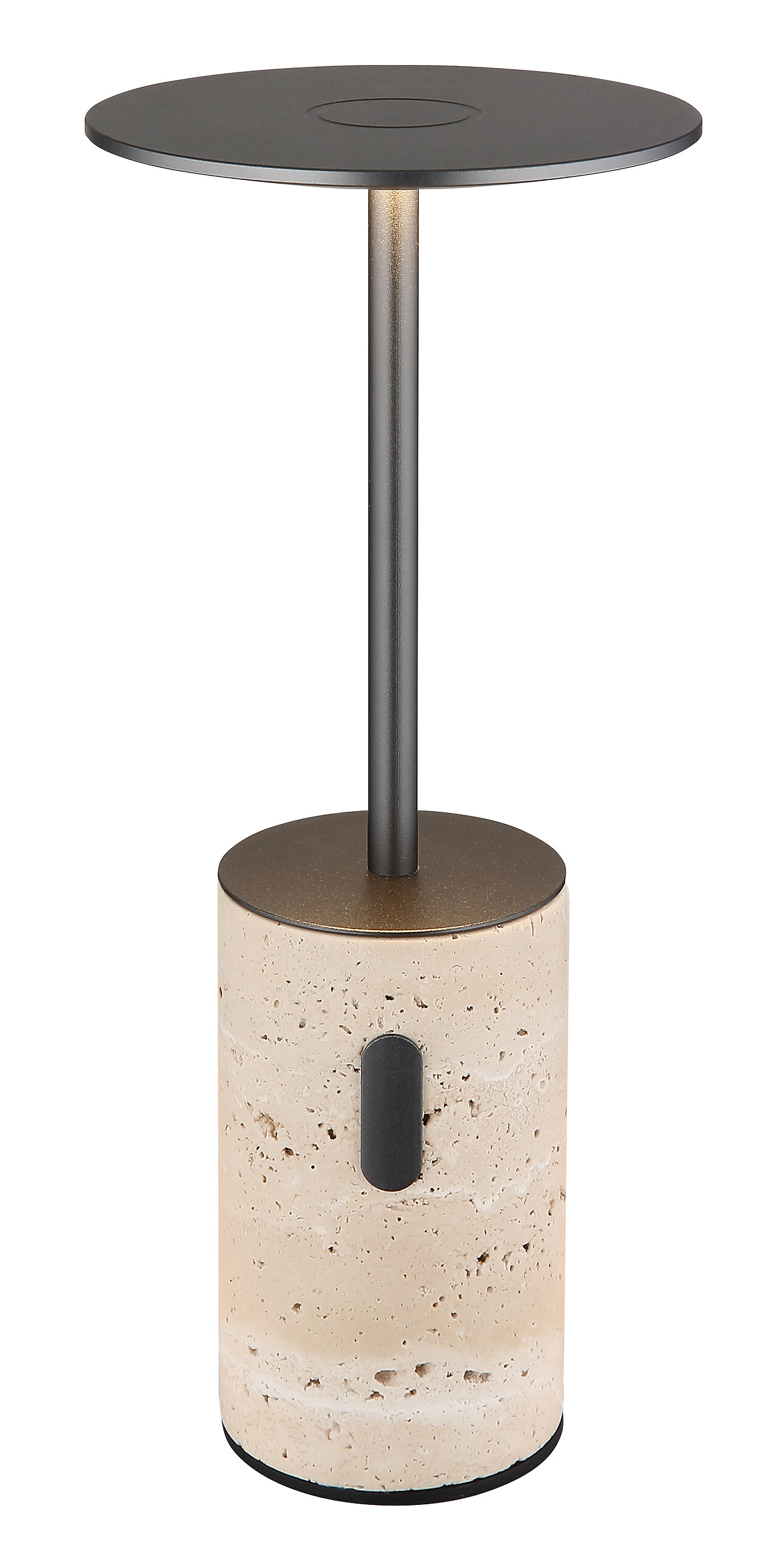 GLOBO Tischleuchte Opal Graphit grau Aluminium Stein H/D: ca. 27,6x12 cm 1 Brennstellen