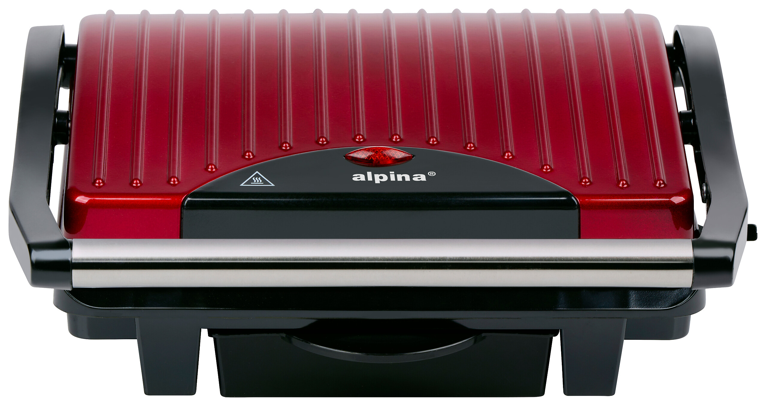 Kontaktgrill rot B/H/L: ca. 11,5x29,5x32,5 cm